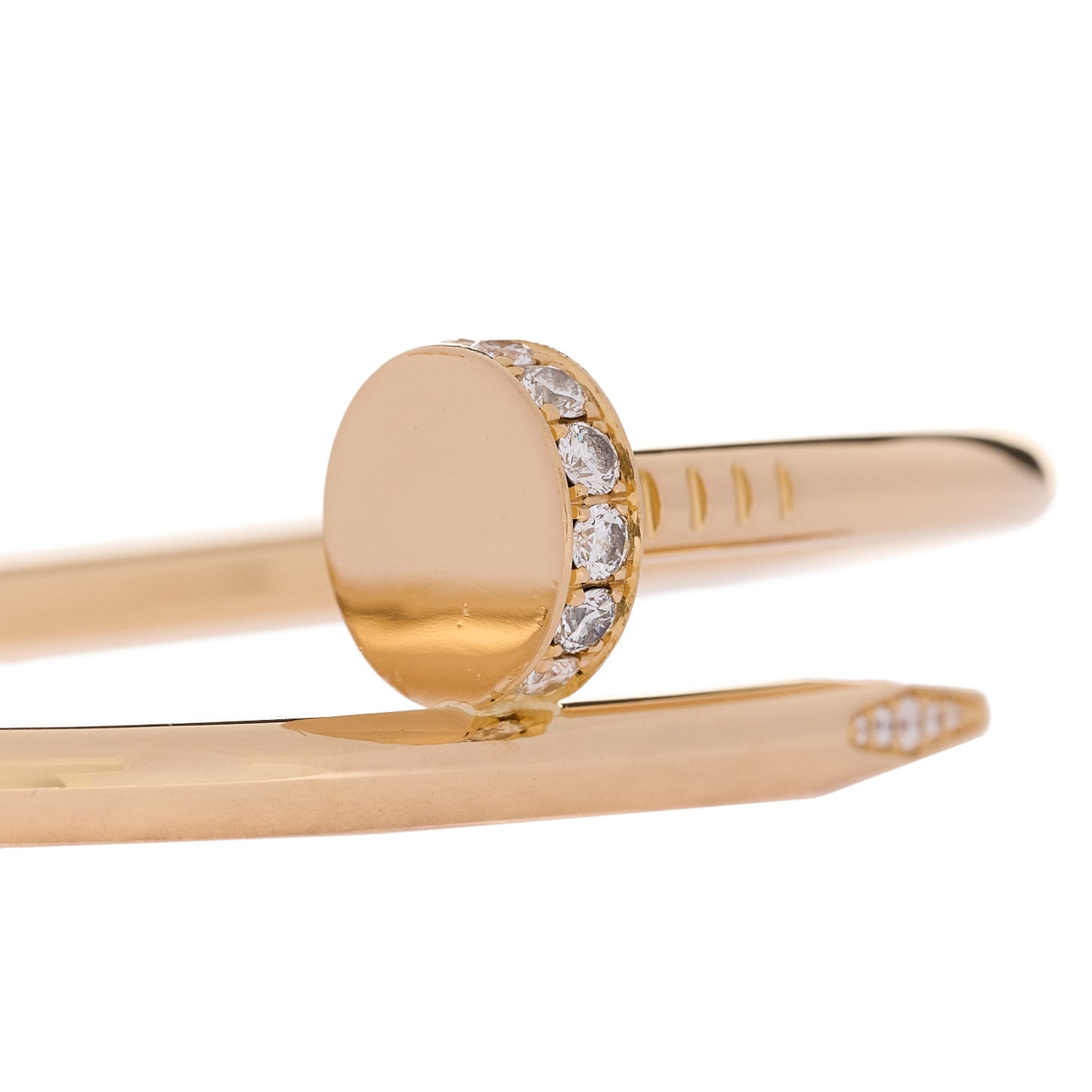 18K Yellow Gold Diamond Juste Un Clou Bracelet 17
