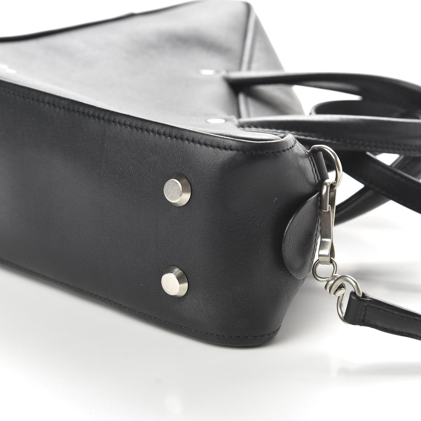 Calfskin S Triangle Duffle Black