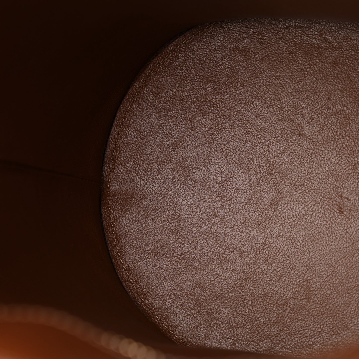 Natural Calfskin Crecy Bucket Bag Tan