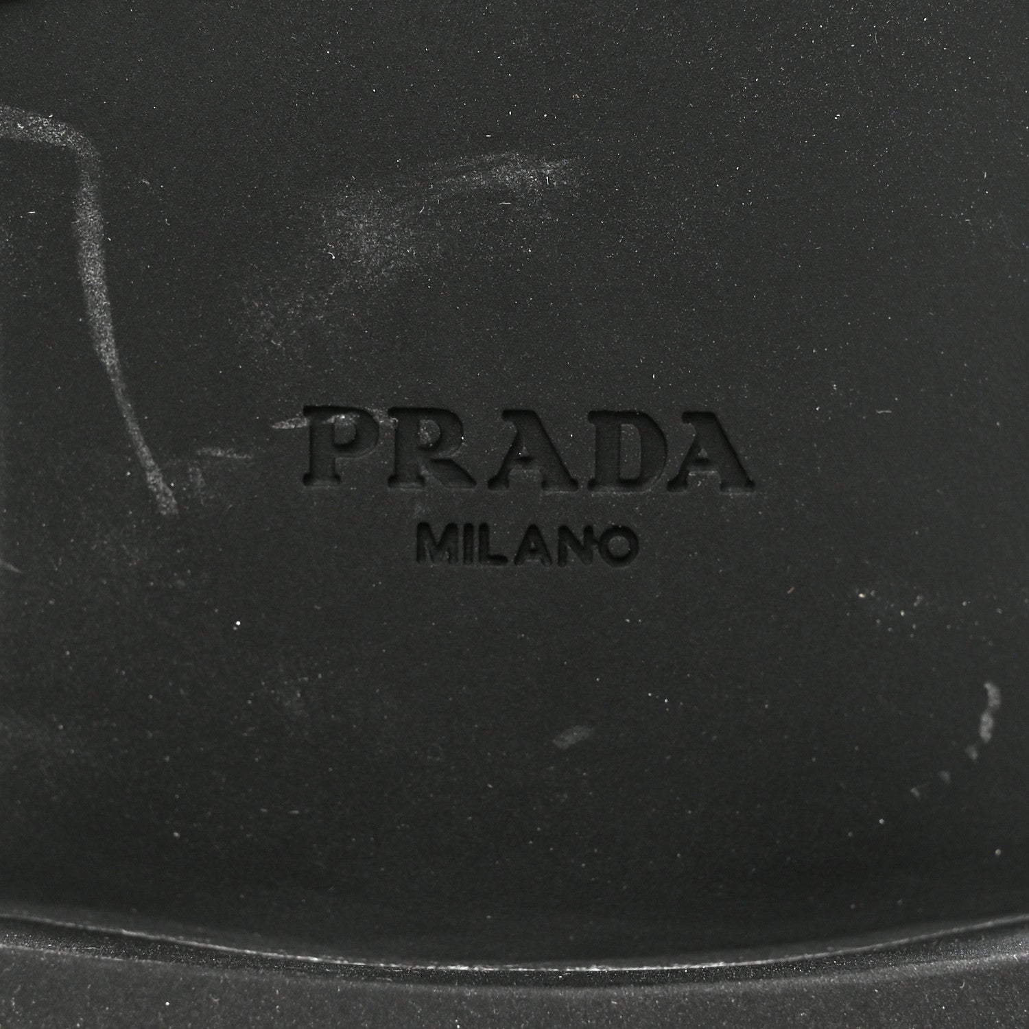 Prada Spazzolato Metal Triangle Logo 50mm Loafers 39 Black 6 of 13