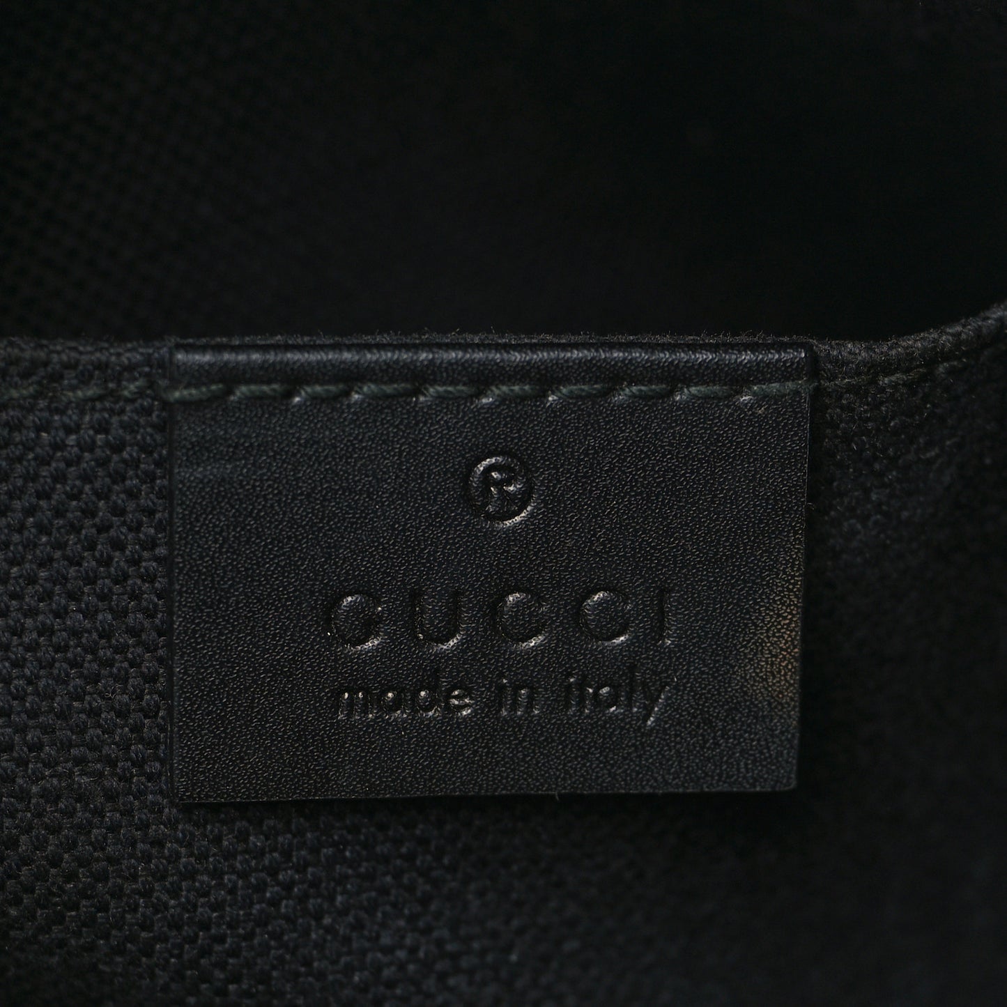 GG Supreme Monogram Web Small Flat Messenger Bag Black Grey