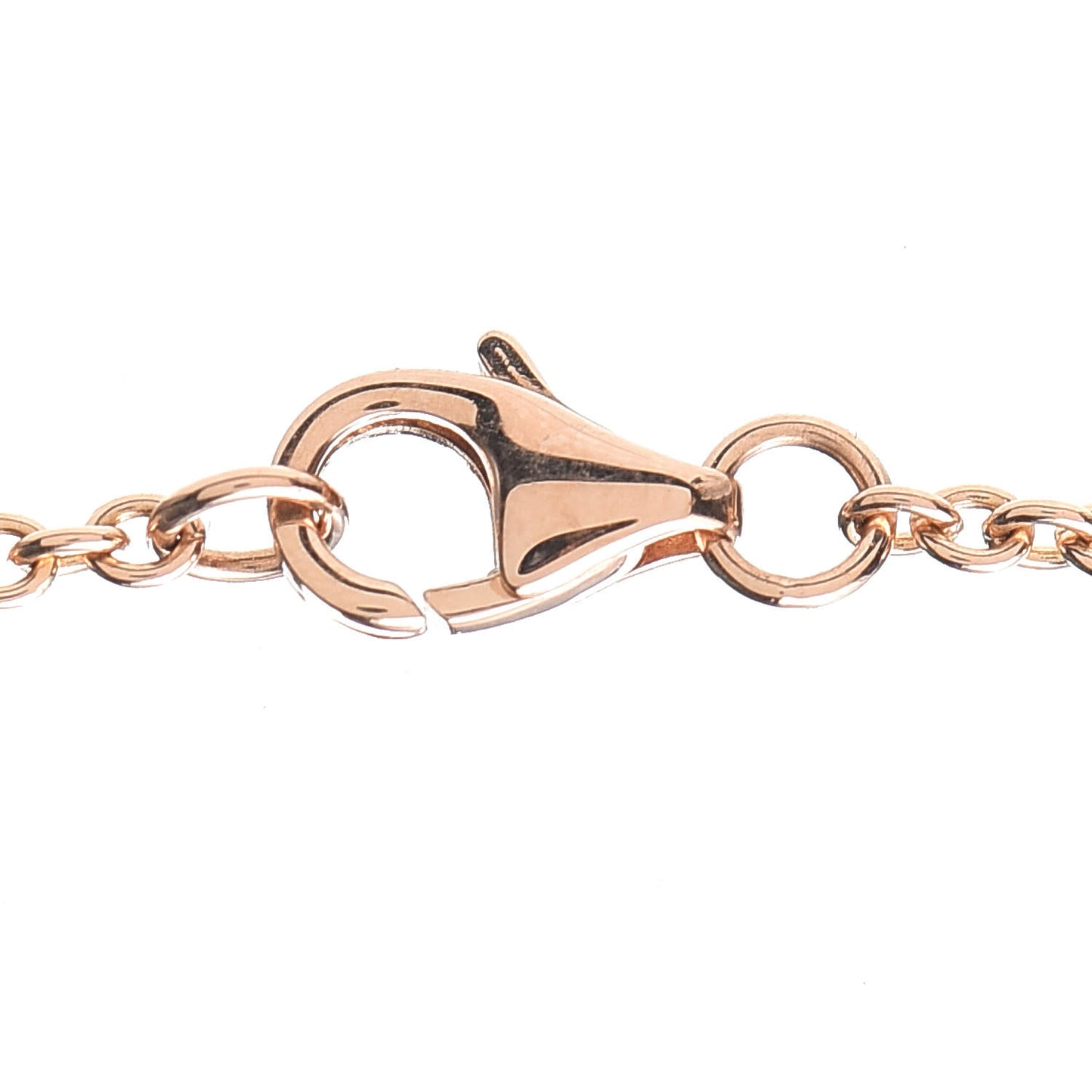 18K Pink Gold Interlocking LOVE Necklace