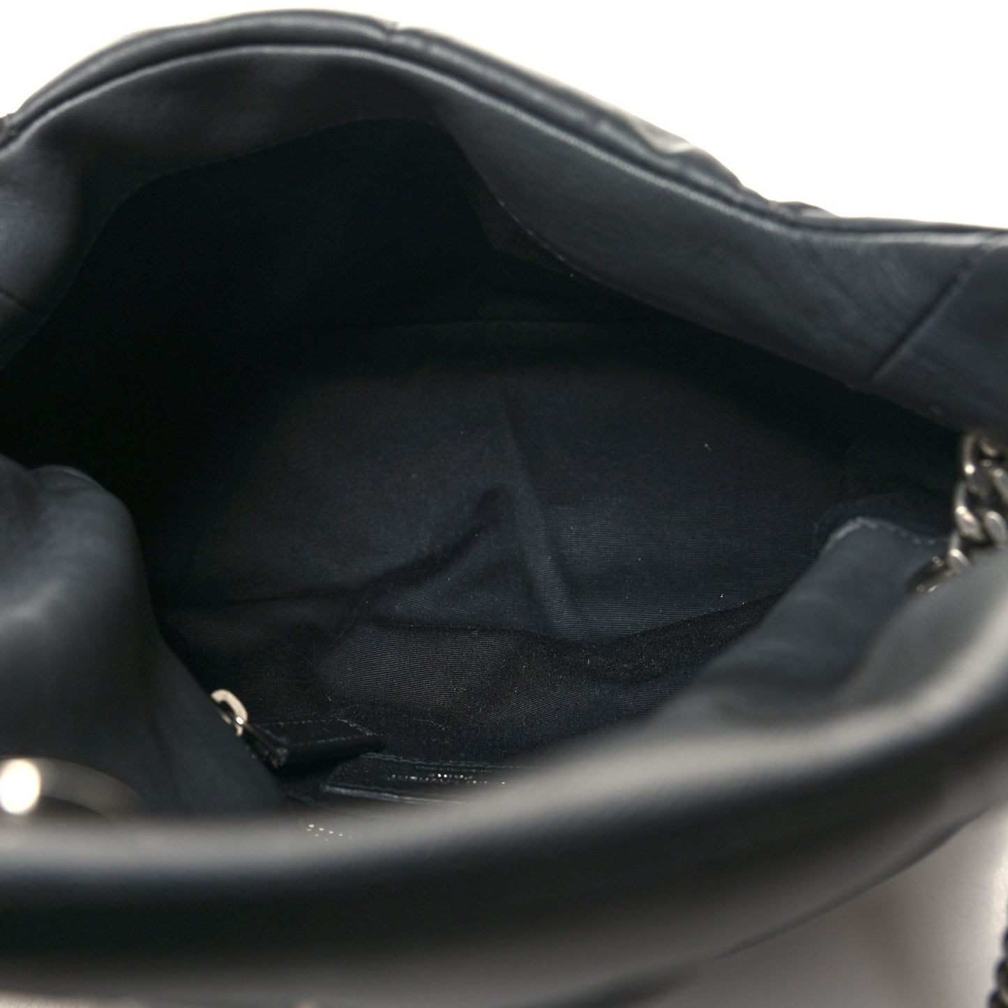 Lambskin Quilted Small Loulou Puffer Monogram Chain Satchel Concrete