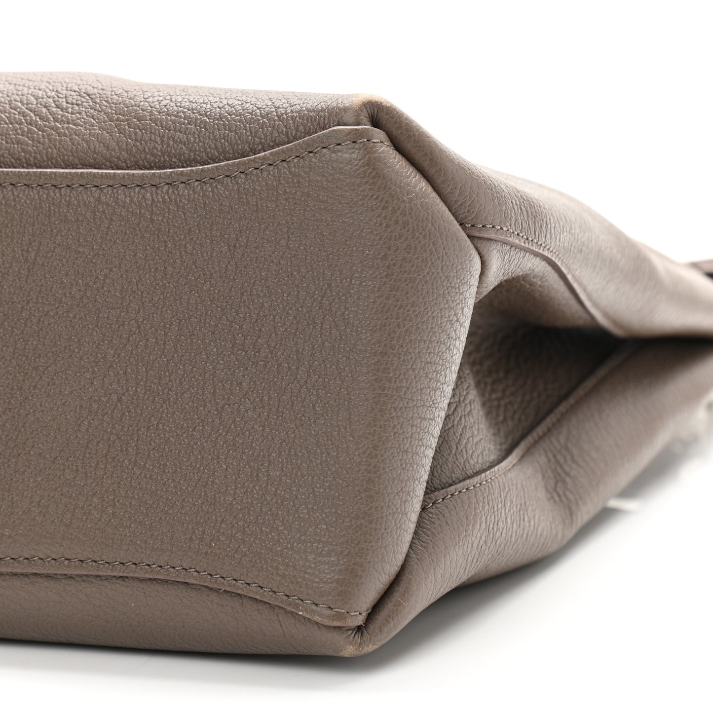 Goat Printed Calfskin Small Freya Hobo Taupe