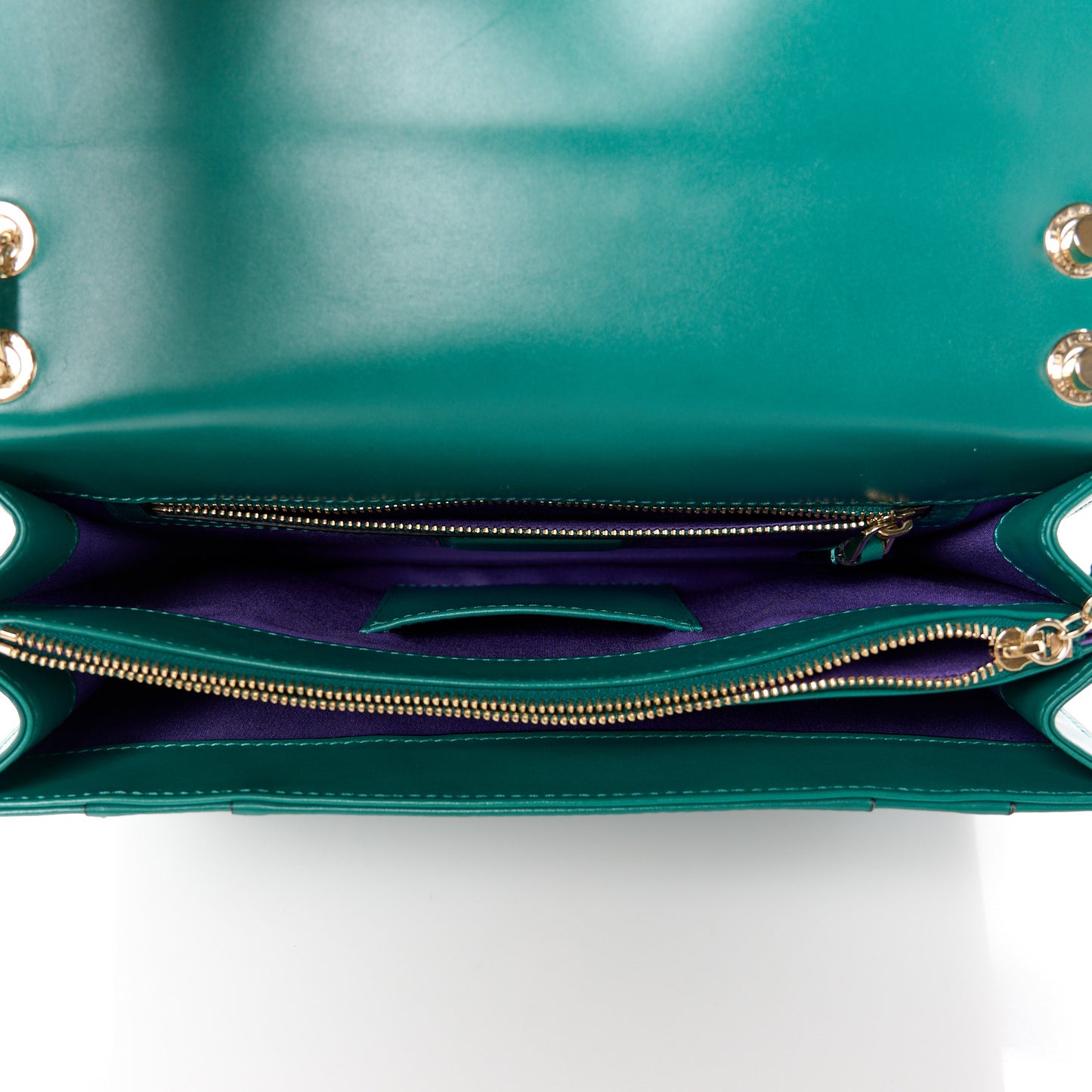 Calfskin Serpenti Forever Shoulder Bag Emerald Green