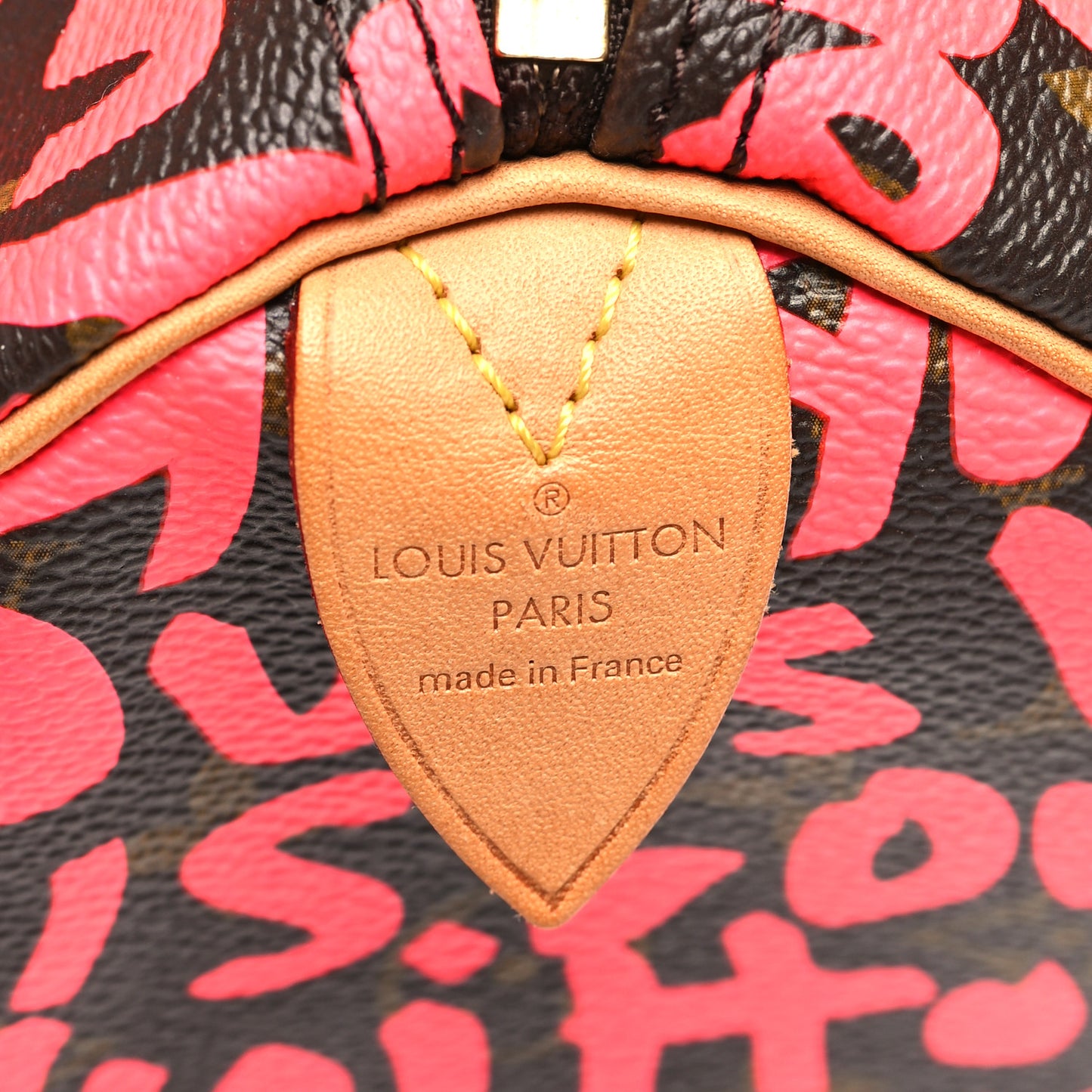 Monogram Graffiti Speedy 30 Fuchsia