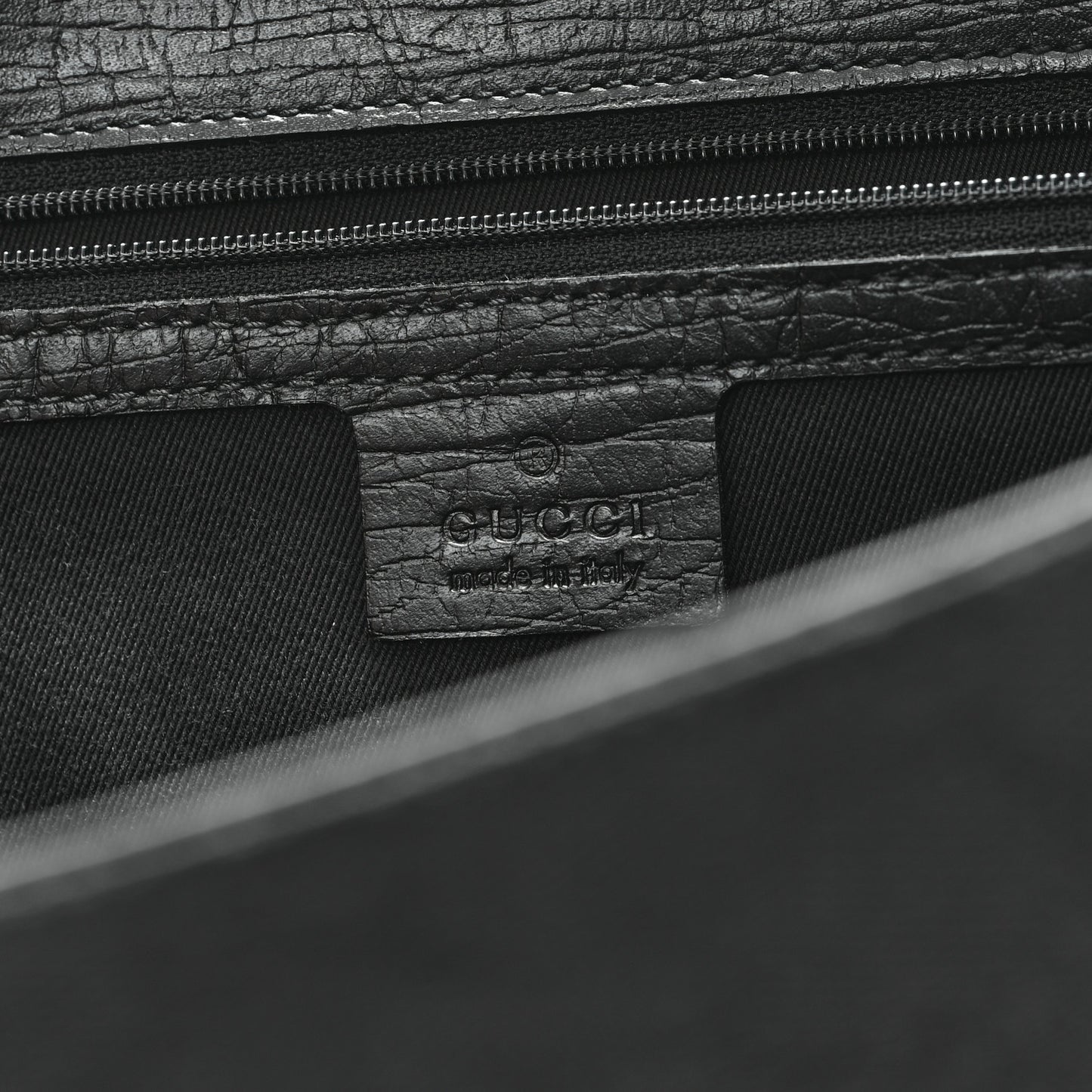Monogram Bamboo Handle Bag Black