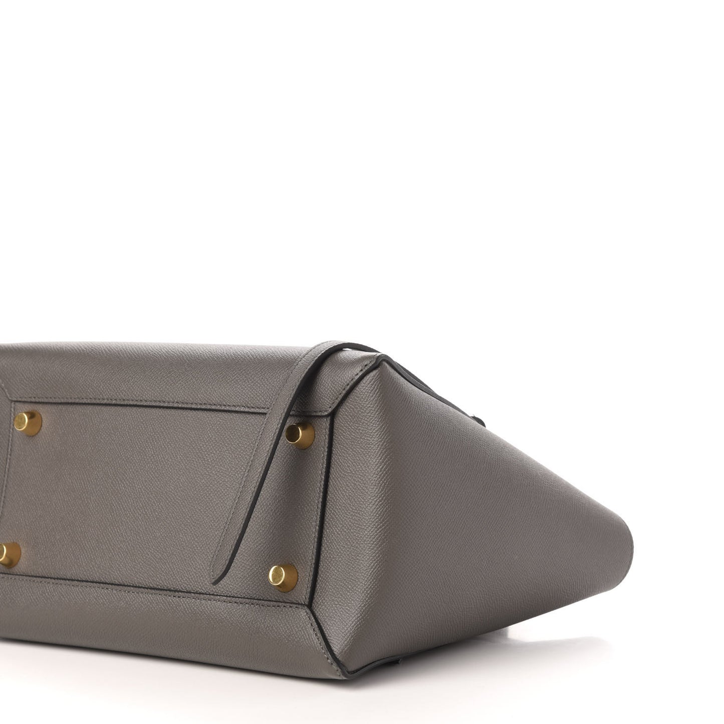 Grained Calfskin Mini Belt Bag Grey
