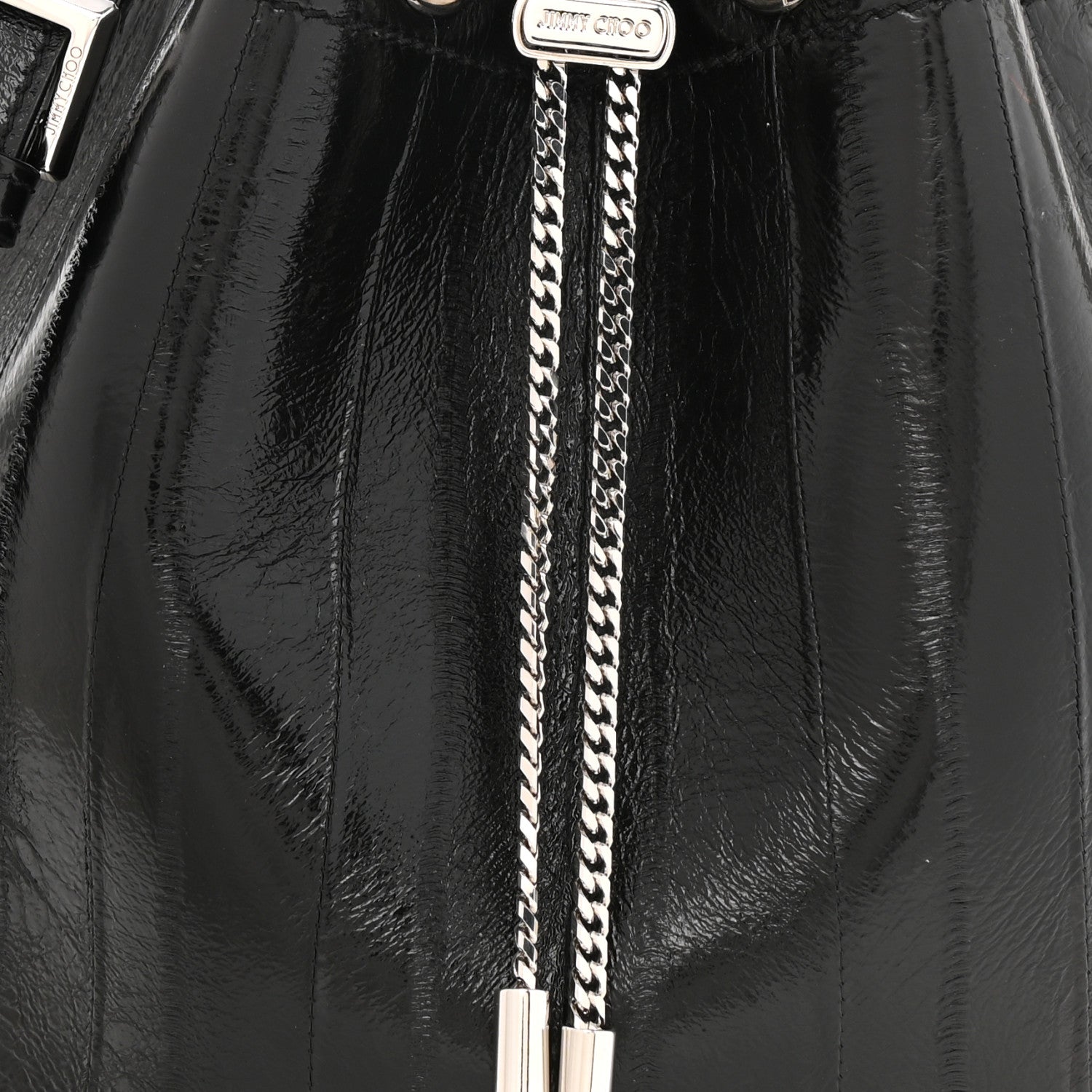 Jimmy Choo Eelskin Bon Bon Bag Bucket Bag Black 7 of 9