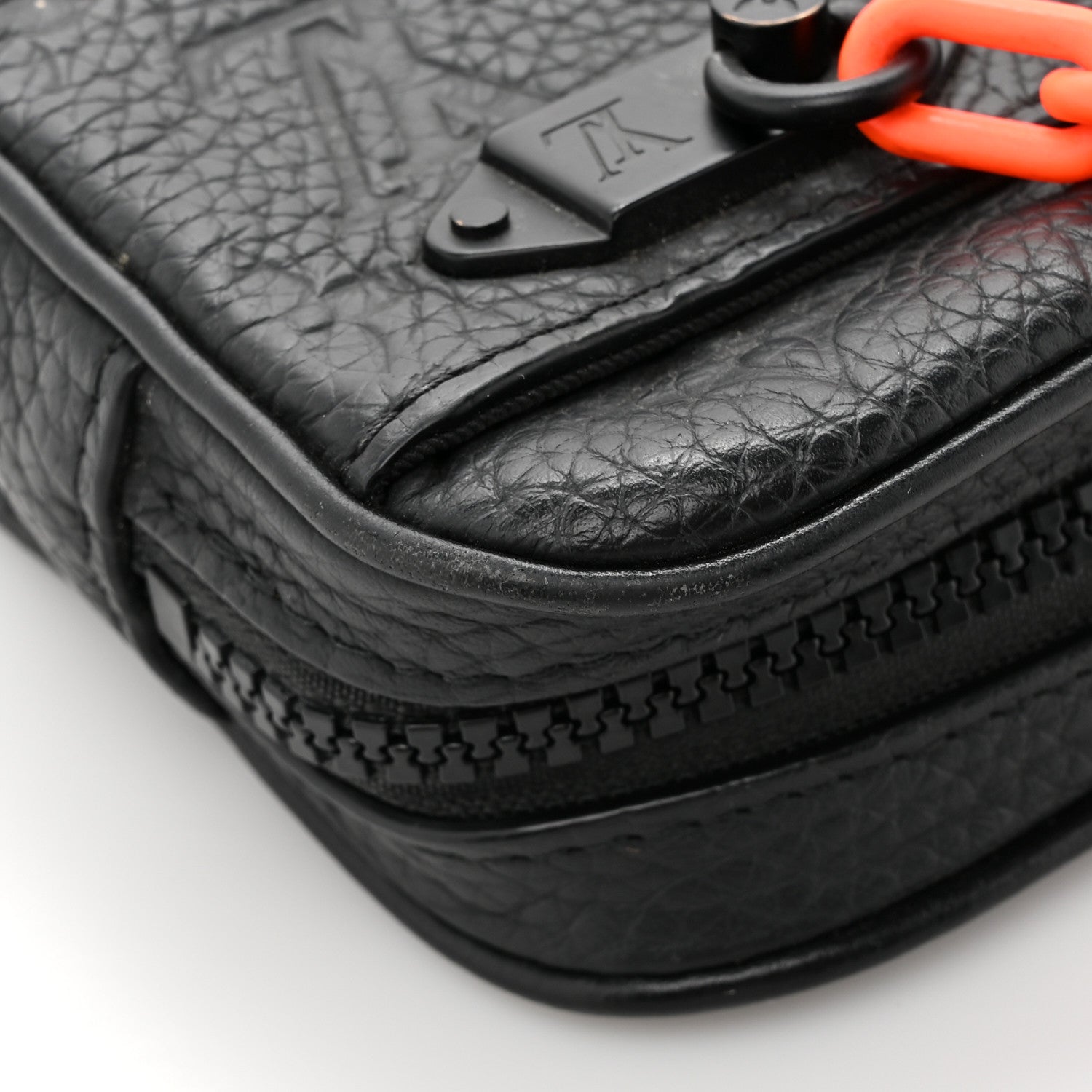 Louis Vuitton Taurillon Monogram Uniformes Solar Ray Soft Pochette Volga Belt Bag Black 11 of 12