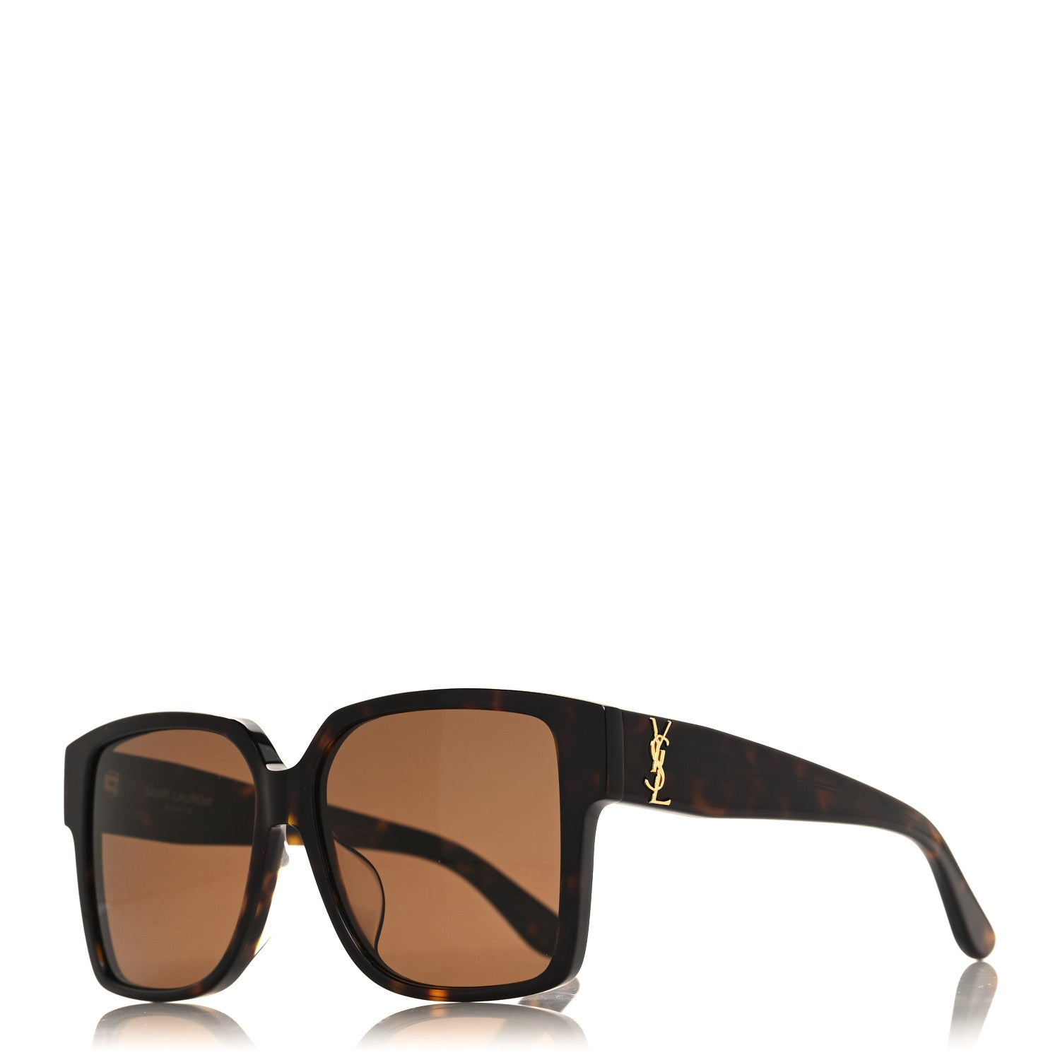 Saint Laurent Square SL M9 Sunglasses Brown 1 of 8