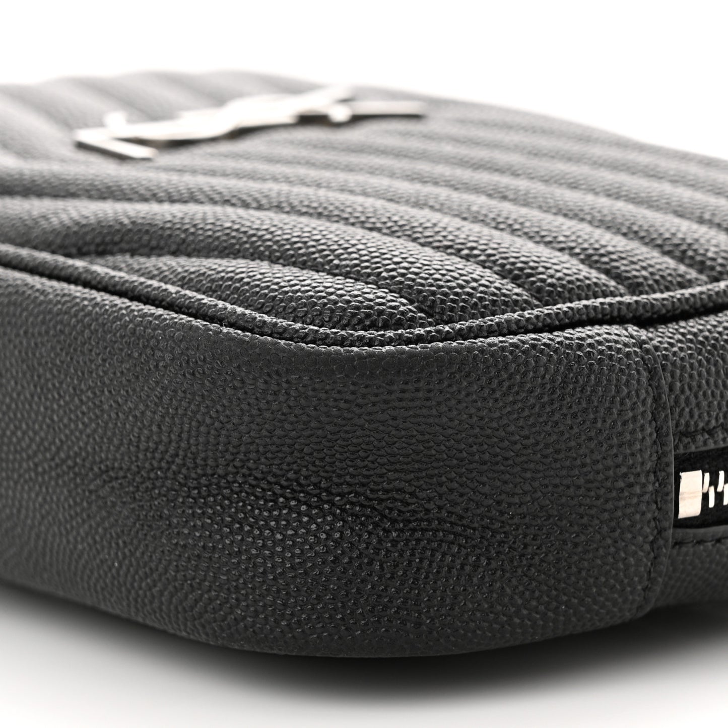 Grain De Poudre Matelasse Monogram Mini Lou Camera Bag Black