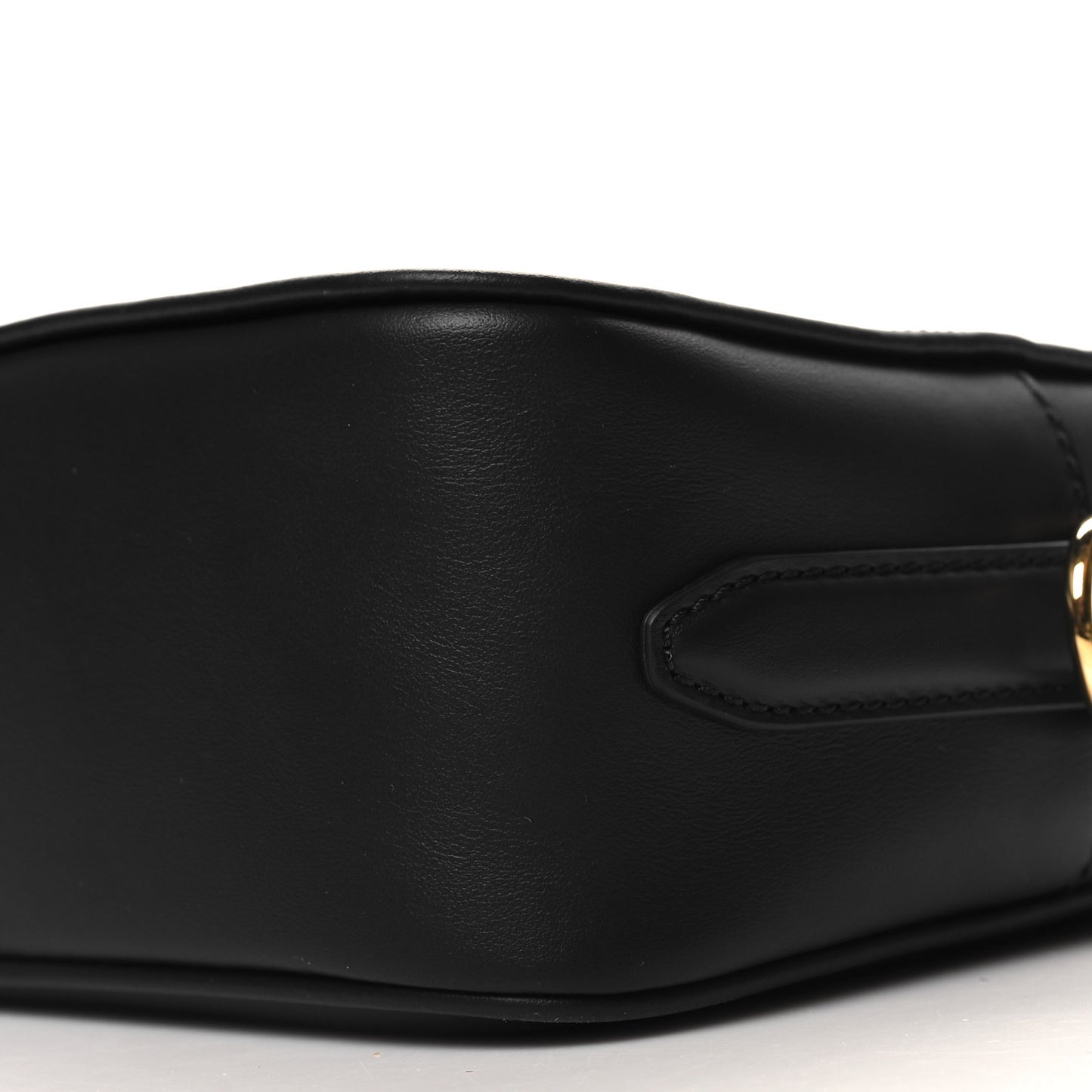 Vitello Century F is Fendi Bi-Color FF 1974 Embossed Camera Case Maya Black