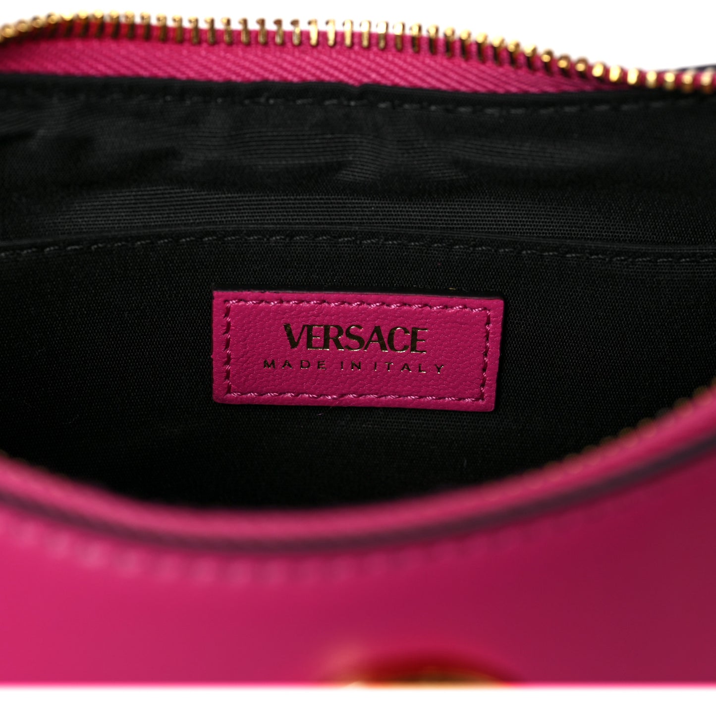 Nappa Quilted Medusa Shoulder Bag Fuchsia