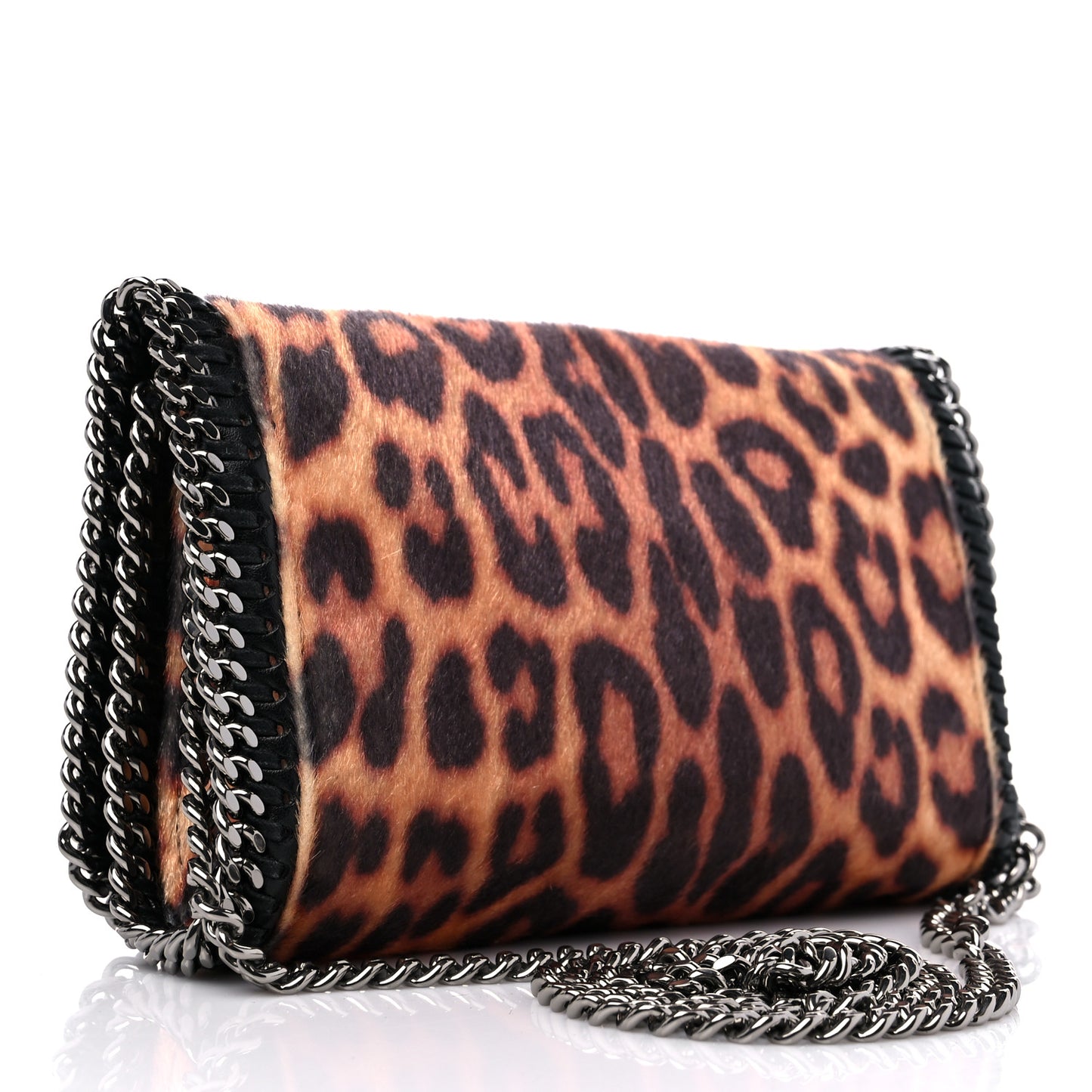 Faux Calf Hair Falabella Crossbody Bag Leopard