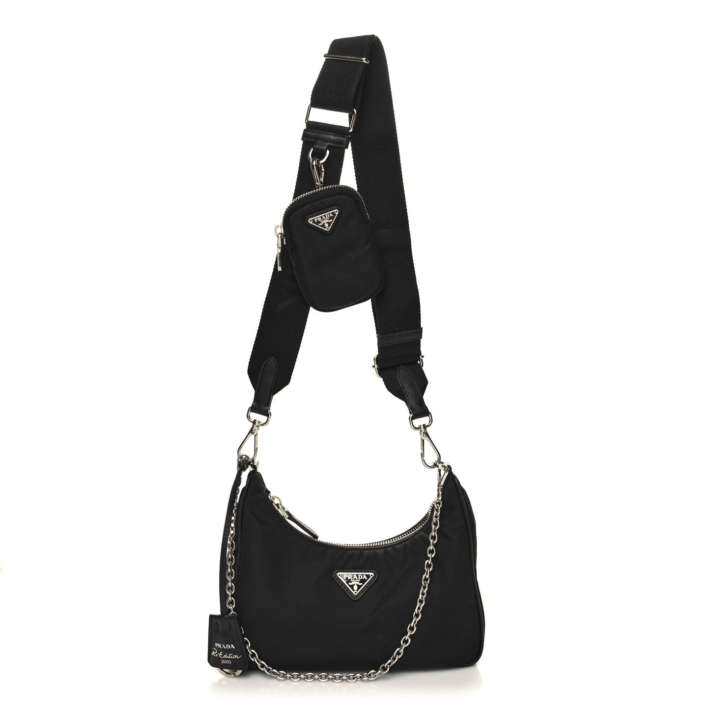 Nylon Re-Edition 2005 Shoulder Bag Black
