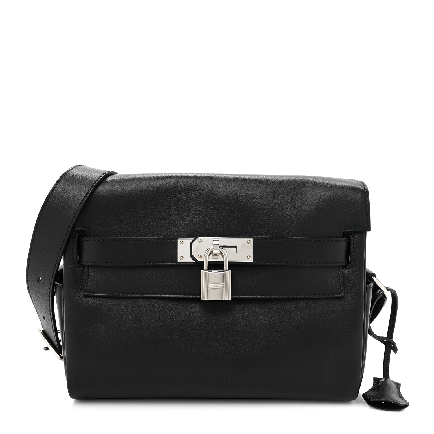Hermes Evercolor Kelly Messenger PM Black 1440809 – FASHIONPHILE