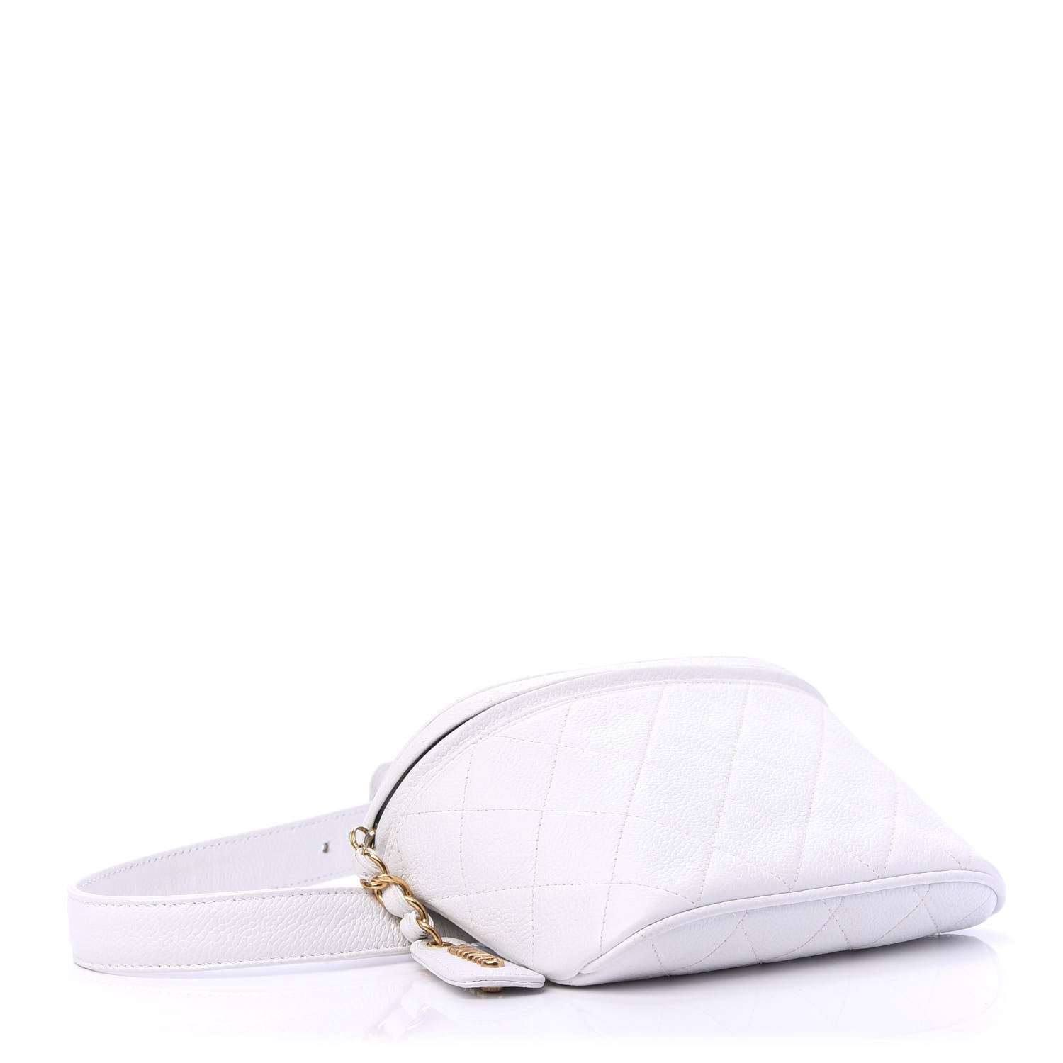 Chanel Caviar Quilted Belt Bag White 75 30 4 of 11