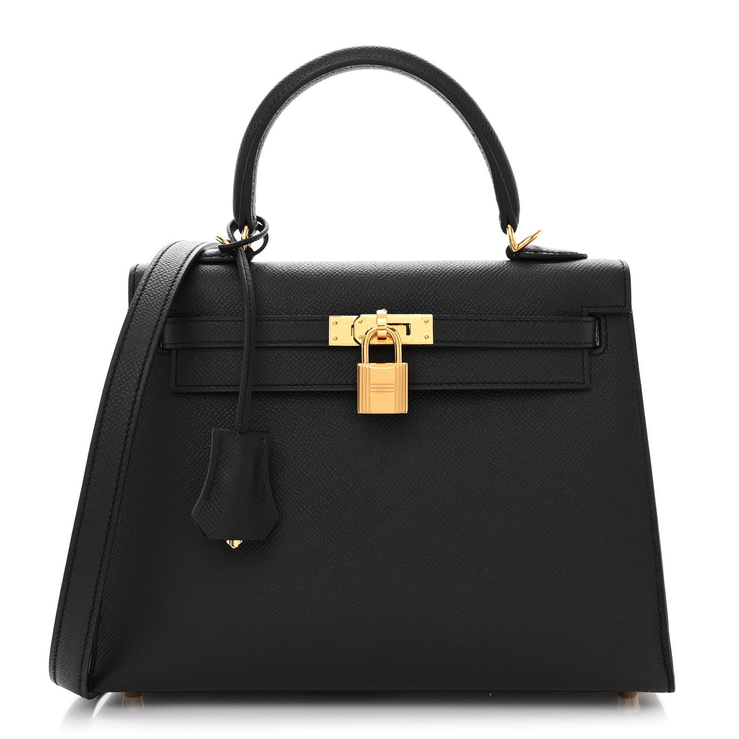 Hermes Epsom Kelly Sellier 25 Black 1 of 11