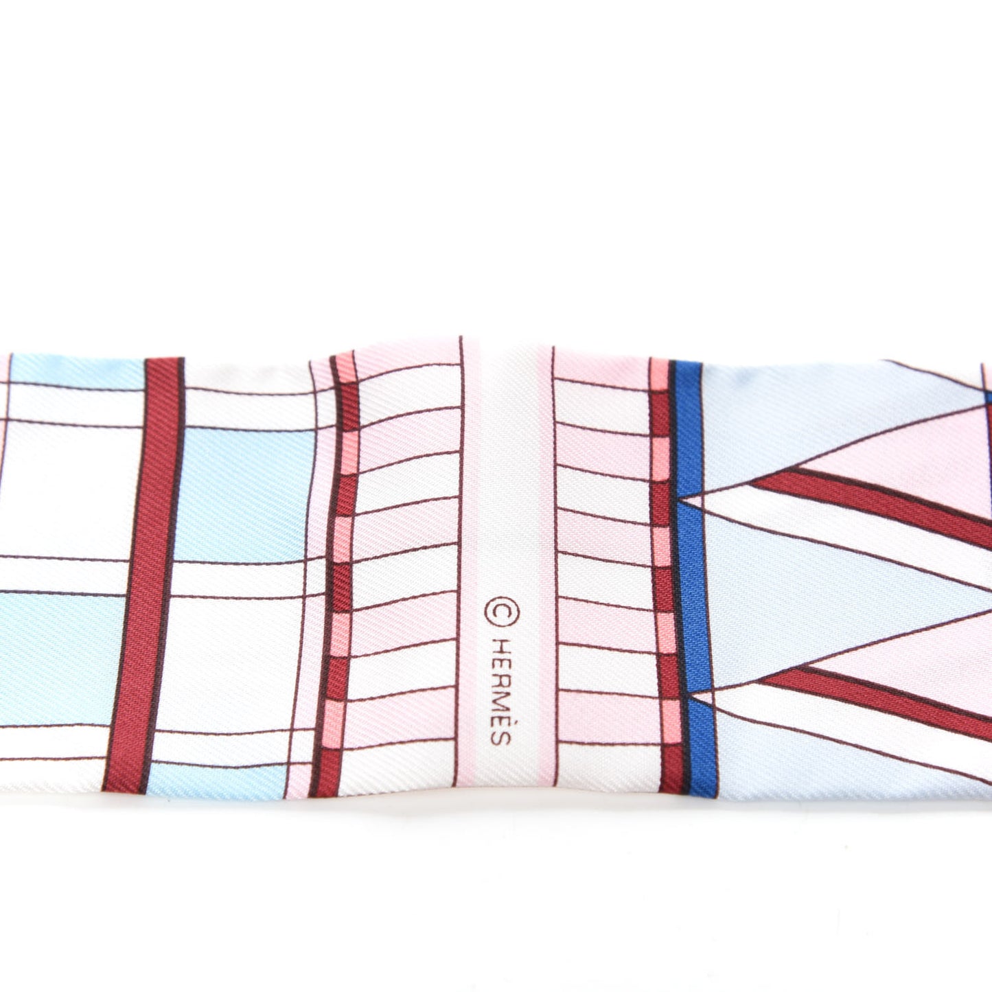 Silk Voltes Et Pirouettes Twilly Rose Ciel Bordeaux