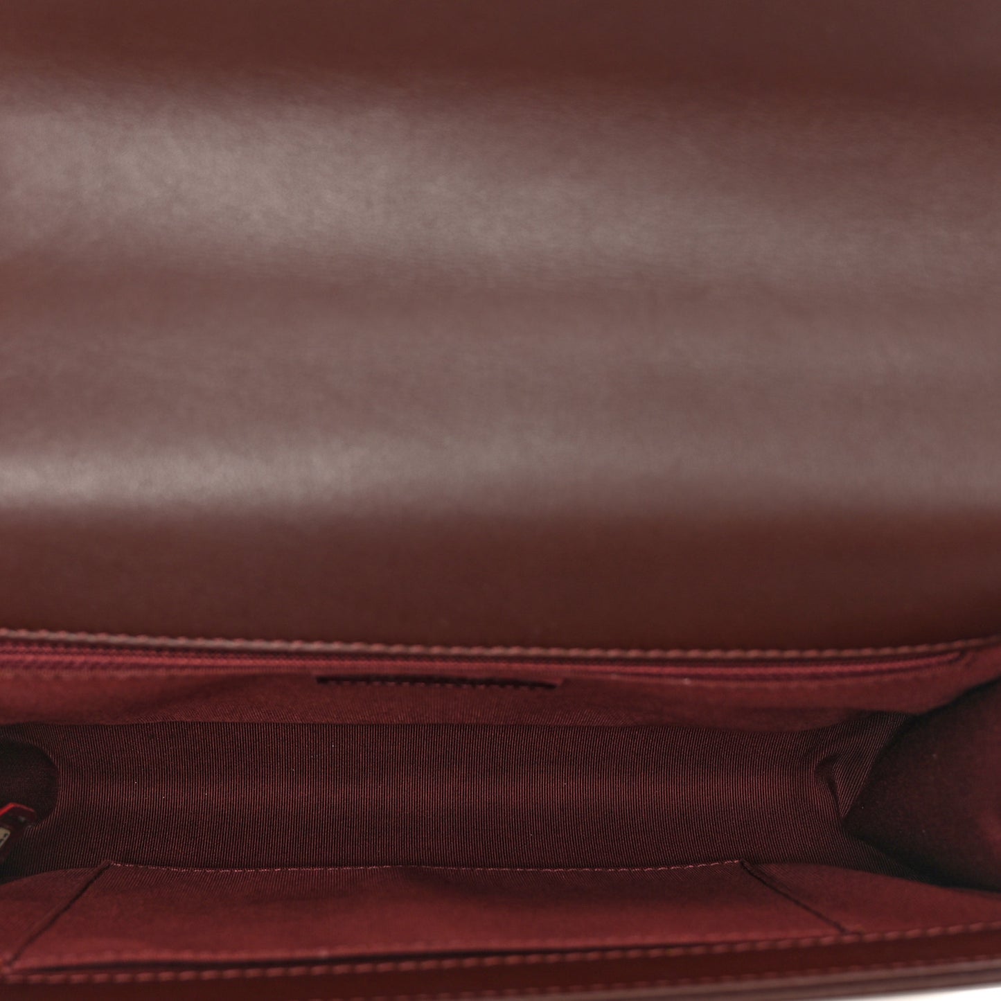 Calfskin Chevron Quilted New Medium Boy Flap Burgundy