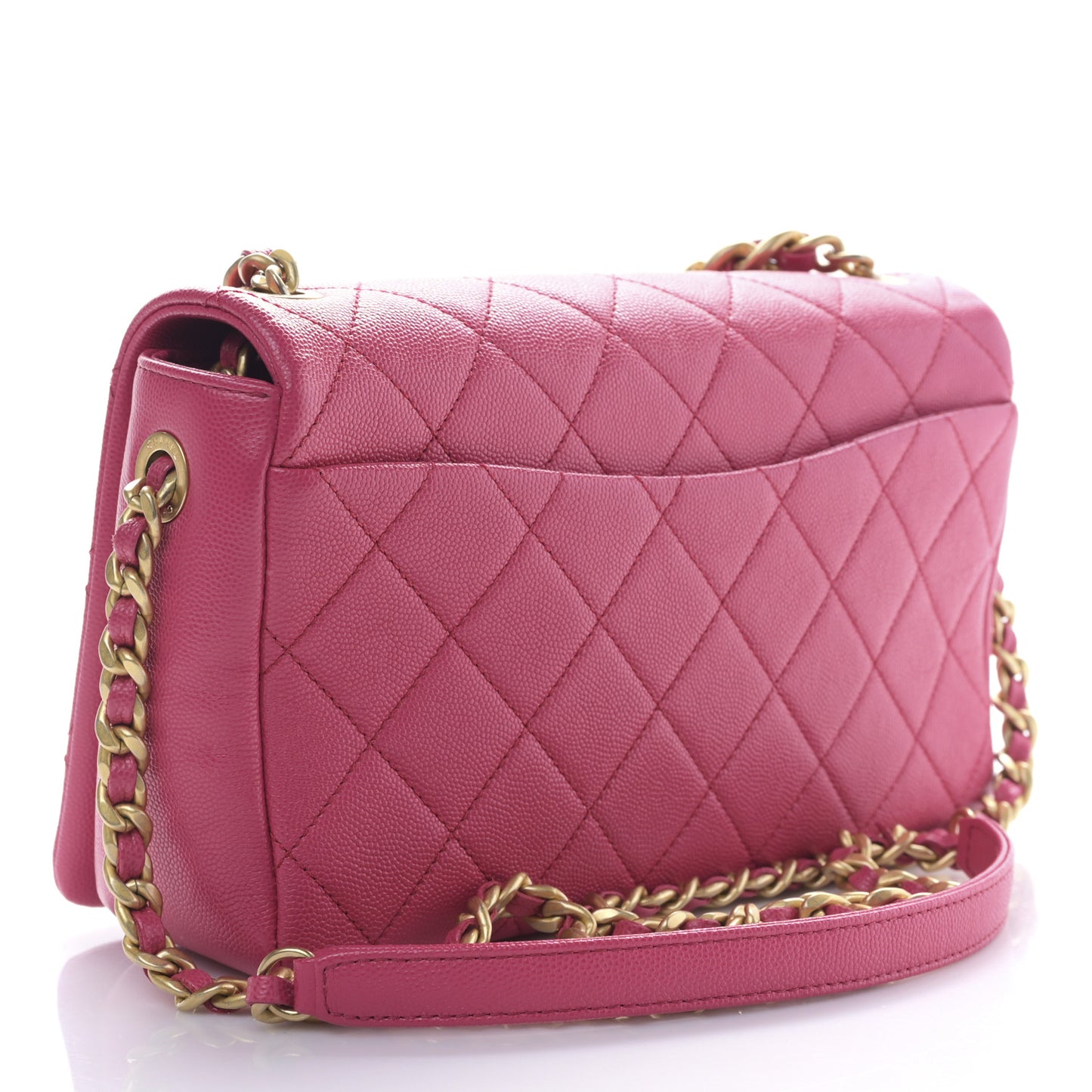 Caviar Quilted Medium Fashion Therapy Flap Bag Pink