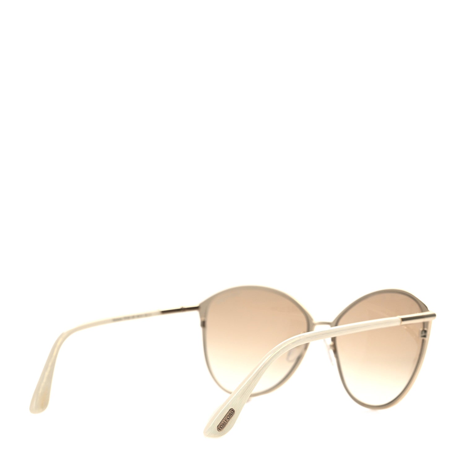 Tom Ford Penelope Vintage Round Sunglasses TF320 White 4 of 8