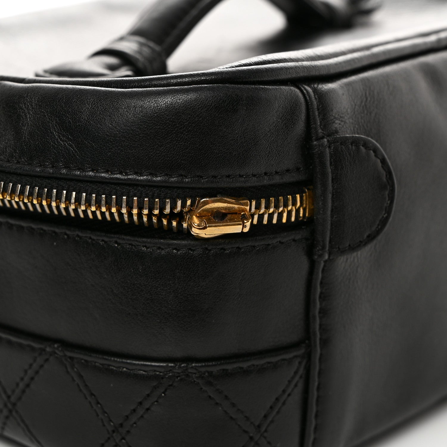 Chanel Lambskin Vanity Cosmetic Case Black 10 of 10