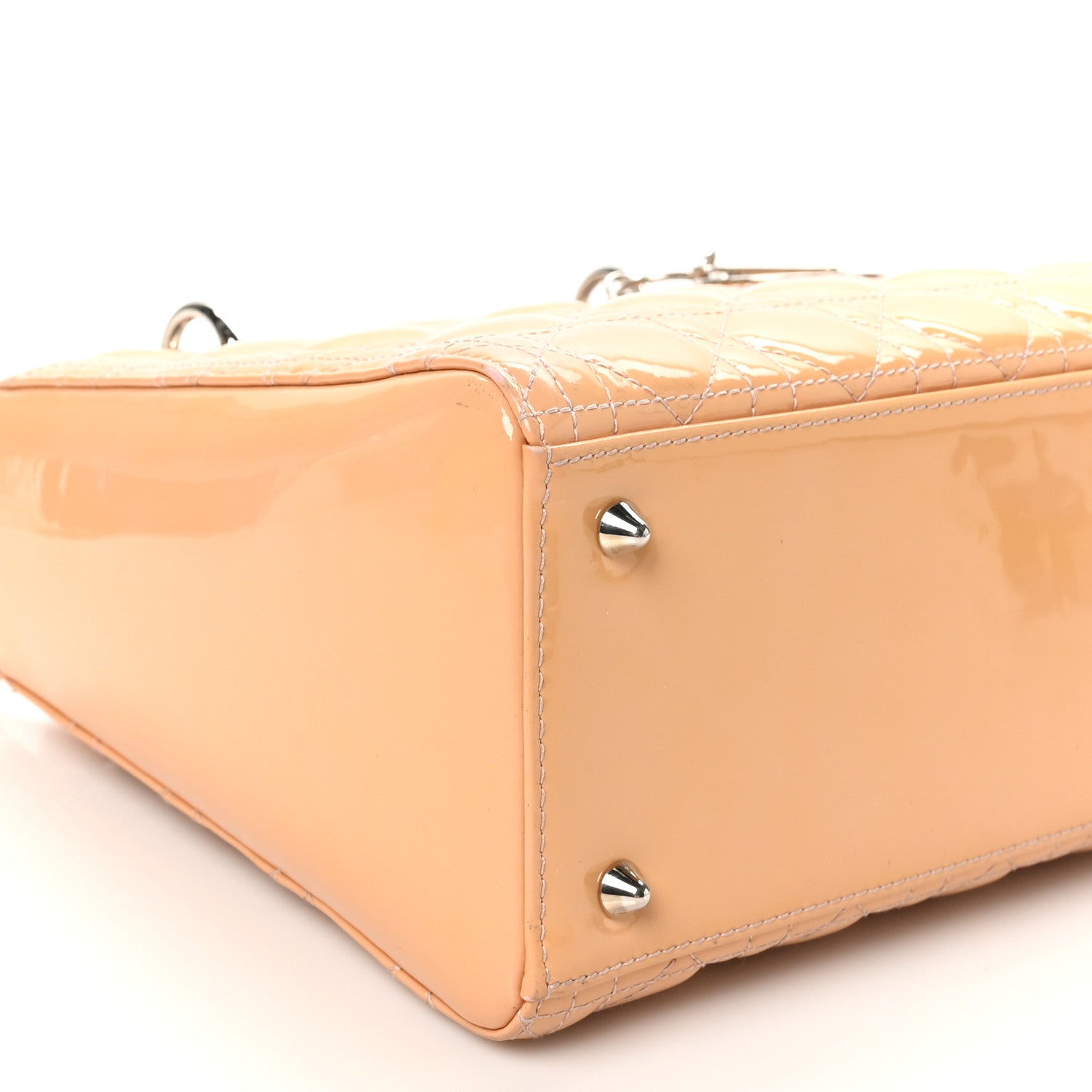 Christian Dior Patent Cannage Medium Lady Dior Light Pink 9 of 10