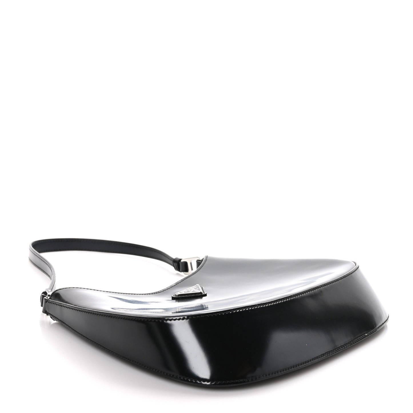 Spazzolato Cleo Shoulder Bag Black