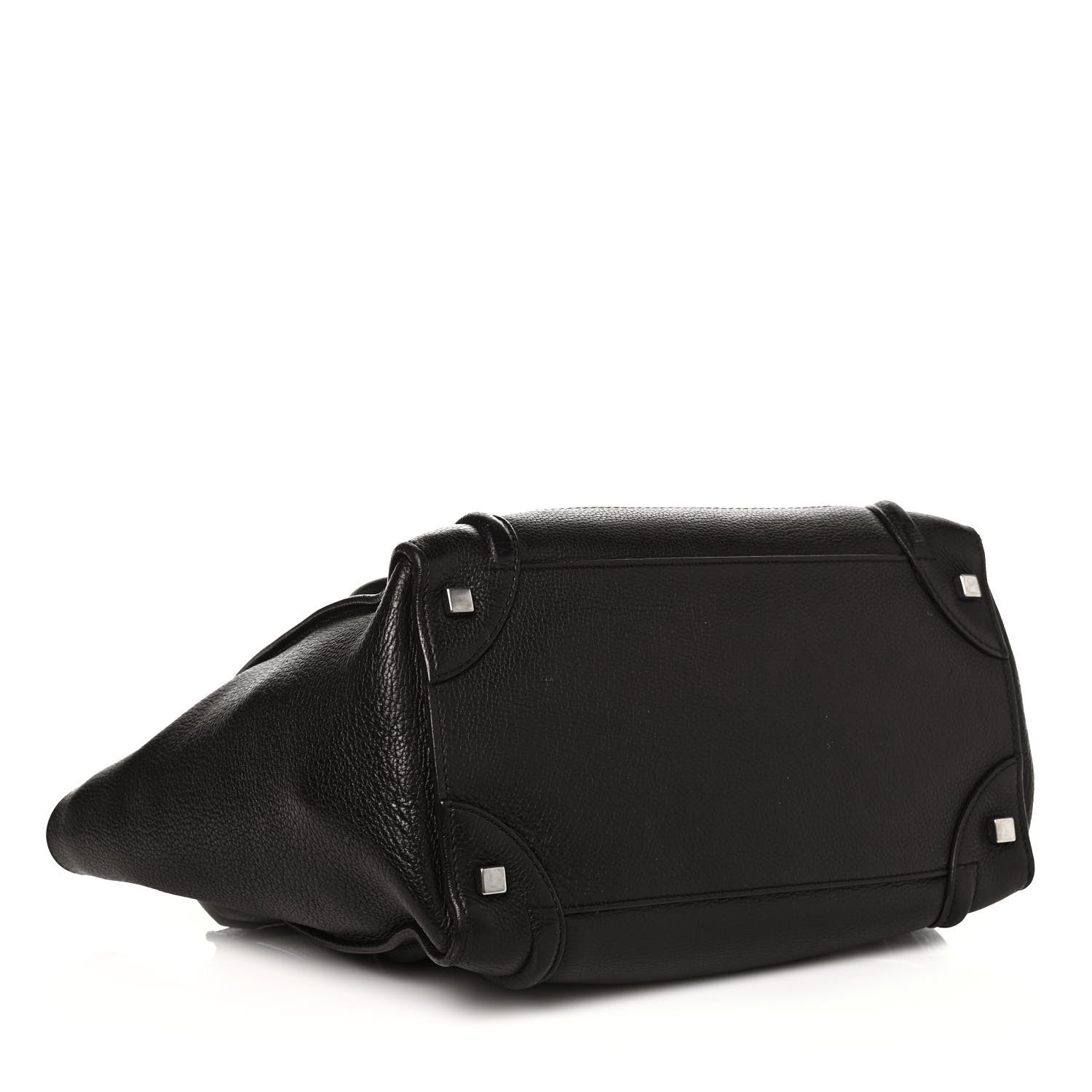 Celine Drummed Calfskin Medium Luggage Black 3 of 11