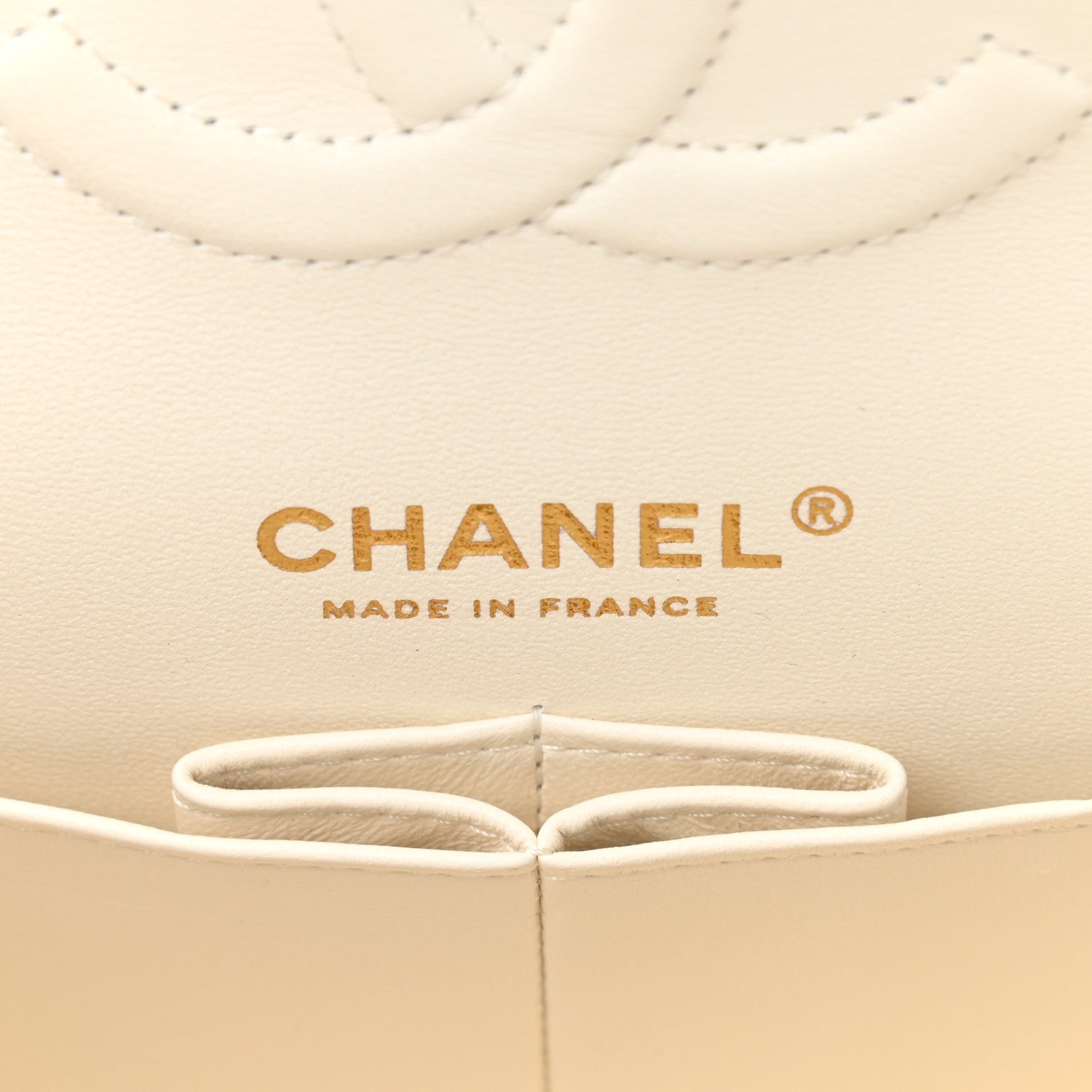 Chanel Caviar Quilted Medium Double Flap White 6 of 12