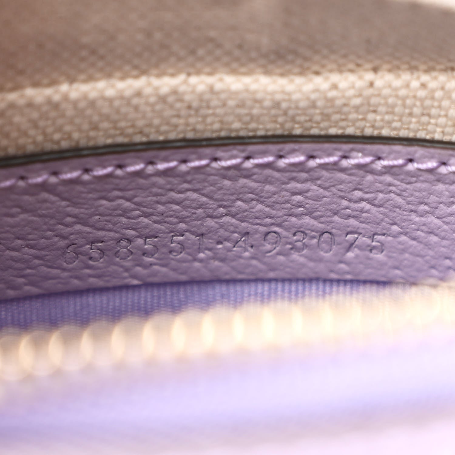 Gucci Monogram Jumbo GG Textured Dollar Calfskin Mini Ophidia Half Moon Hobo Beige Lapis 7 of 10