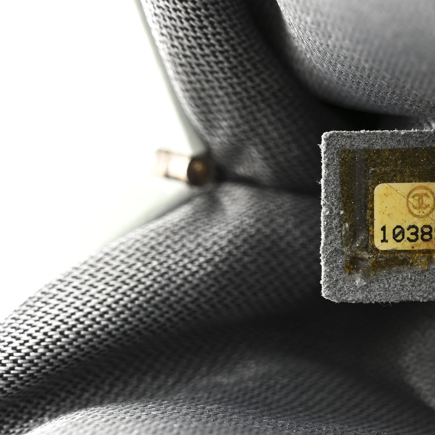 Lambskin Vertical Quilted Mademoiselle Clutch Light Green