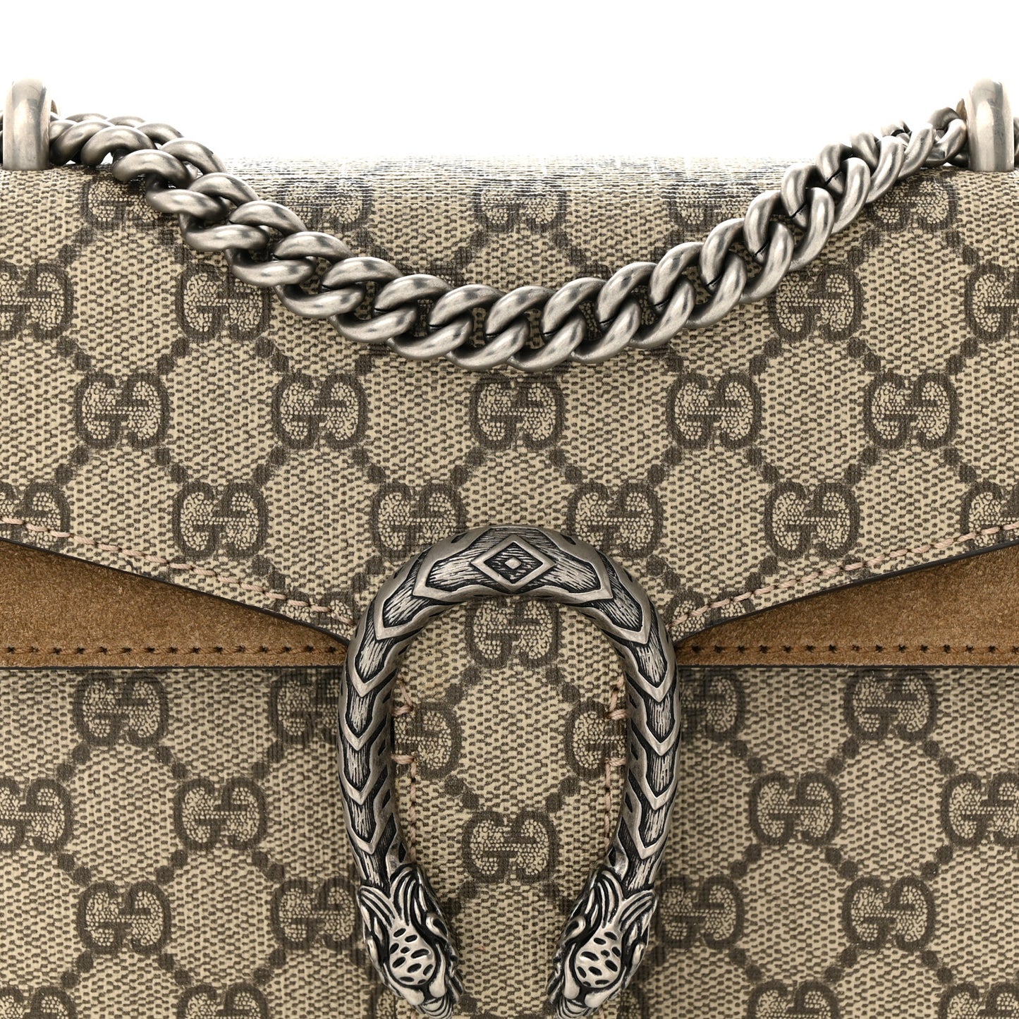GG Supreme Monogram Mini Dionysus Shoulder Bag Taupe