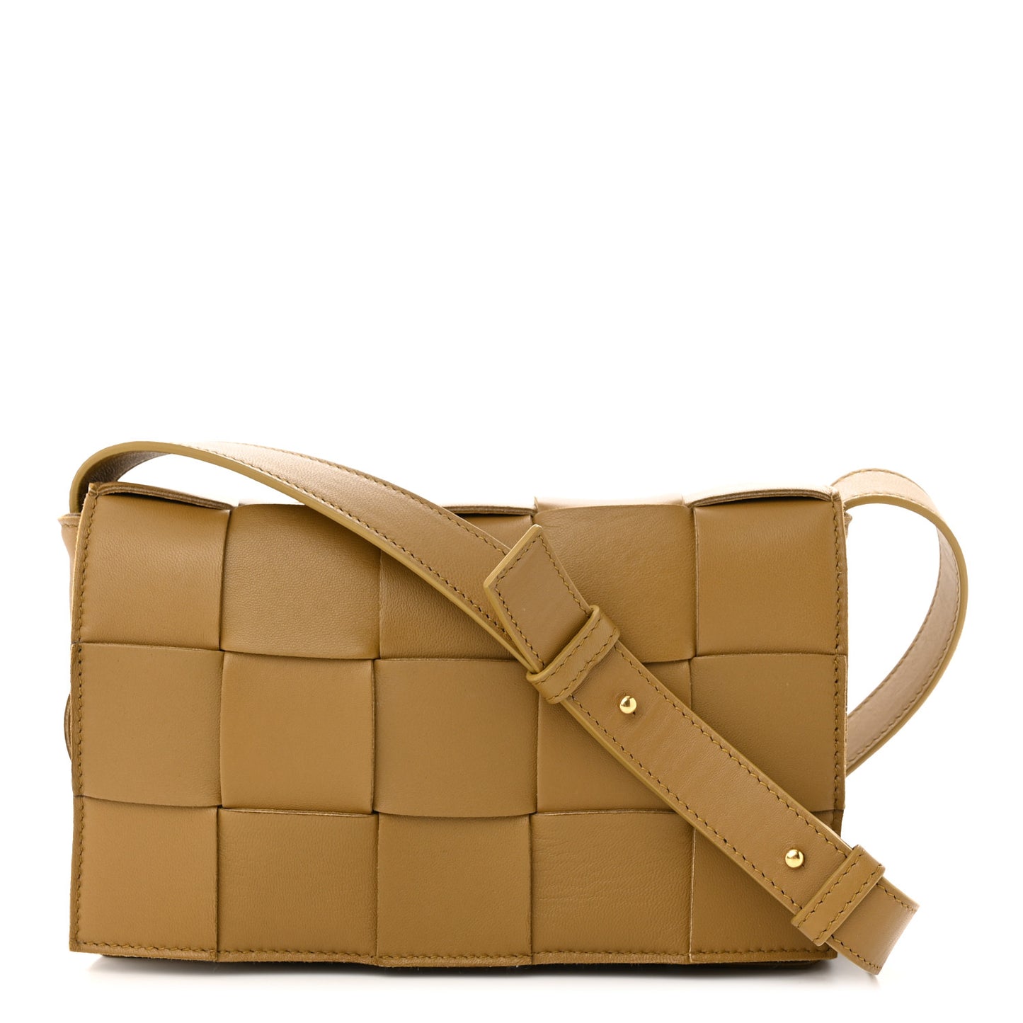 Lambskin Maxi Intrecciato Cassette Crossbody Bag Acorn