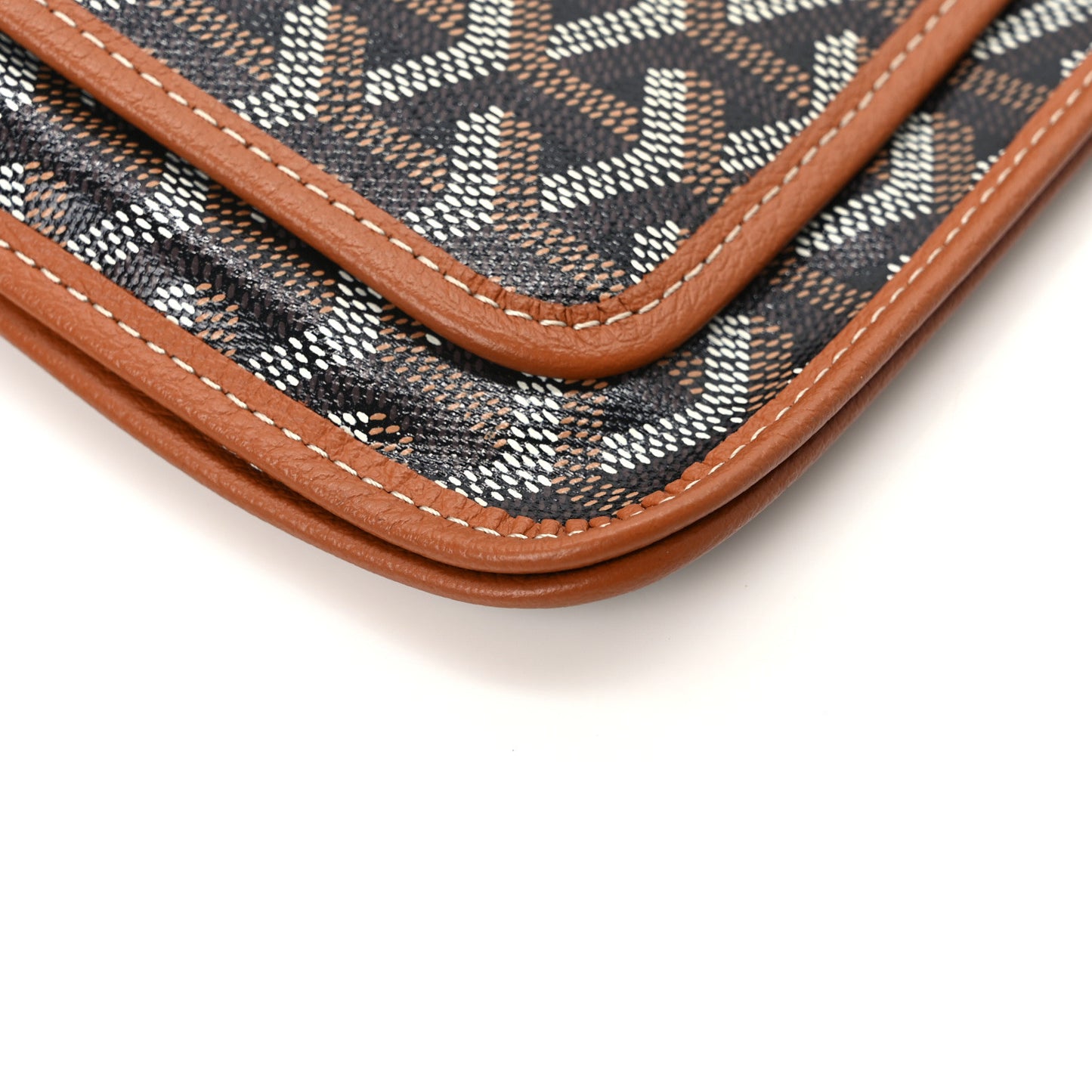 Goyardine Plumet Wallet Clutch Black Gold