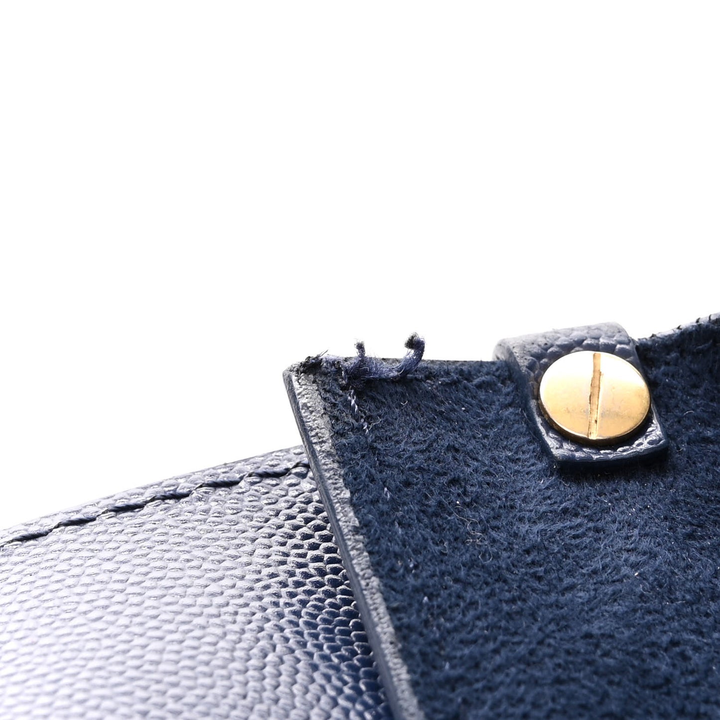 Caviar Small Studded Deauville Tote Navy