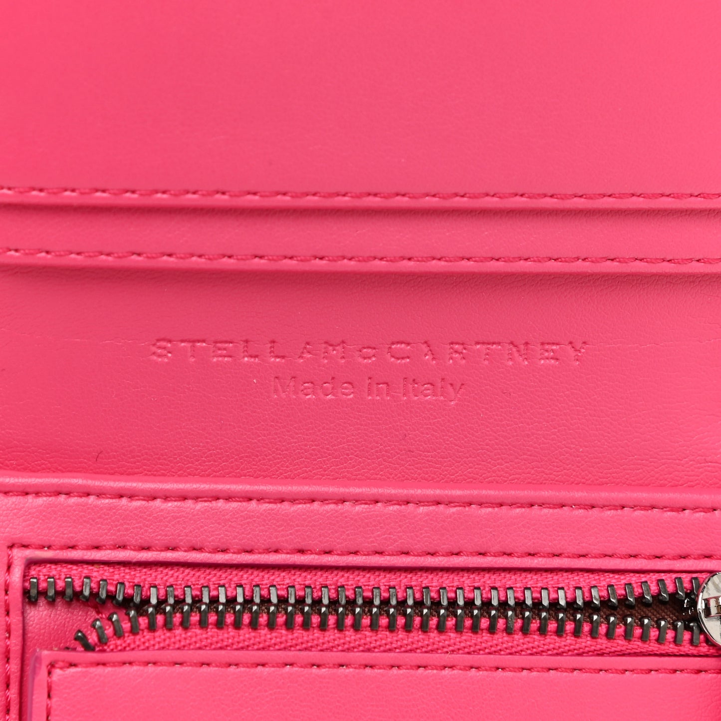 Shaggy Deer Small Falabella Flap Wallet Hot Pink