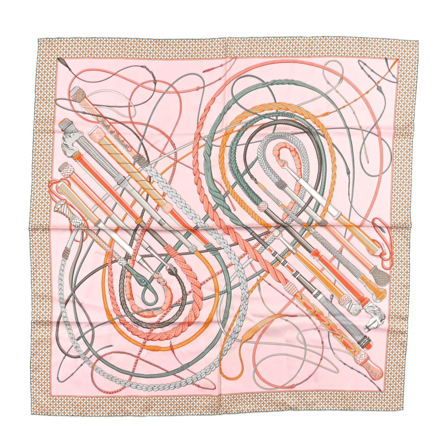 Silk Fouets et Badines Scarf 90