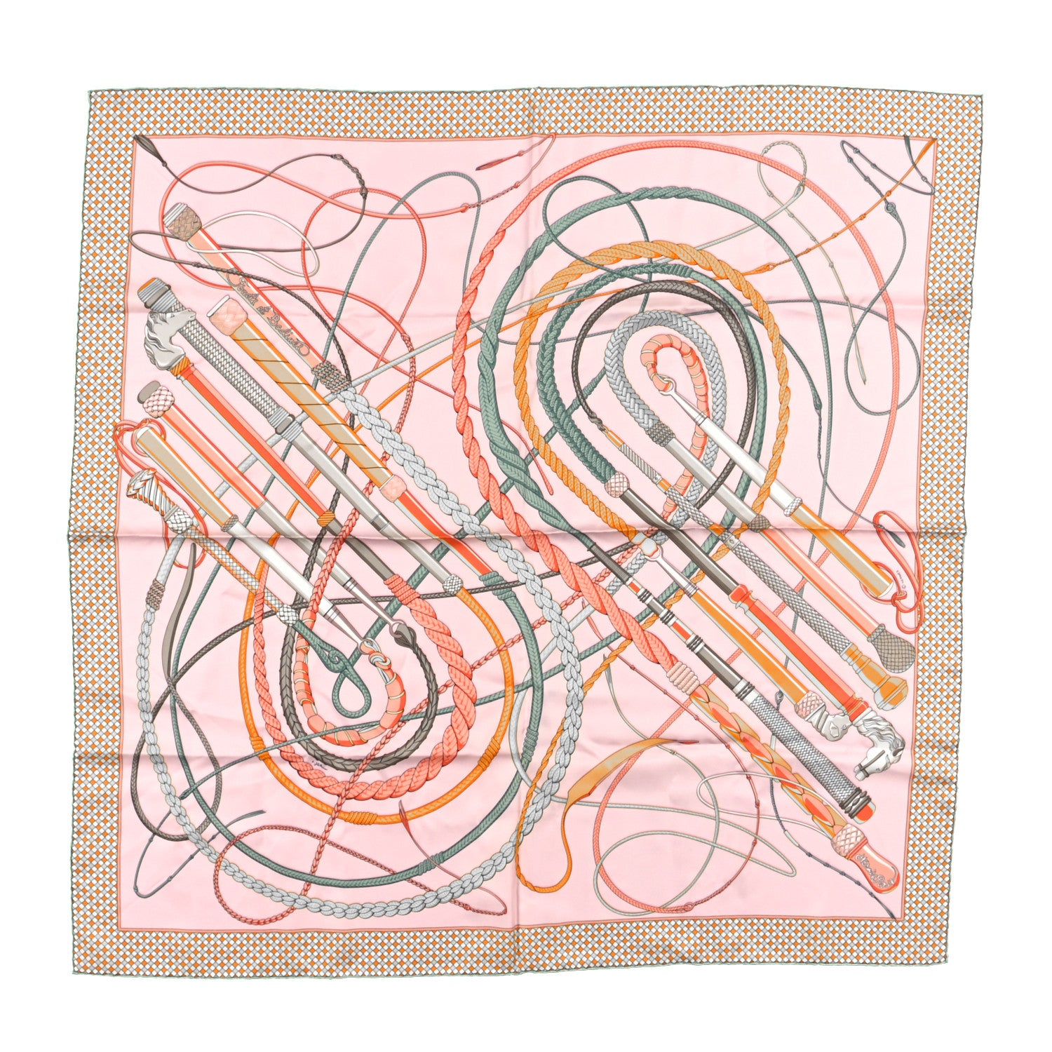 Hermes Silk Fouets et Badines Scarf 90 1 of 4
