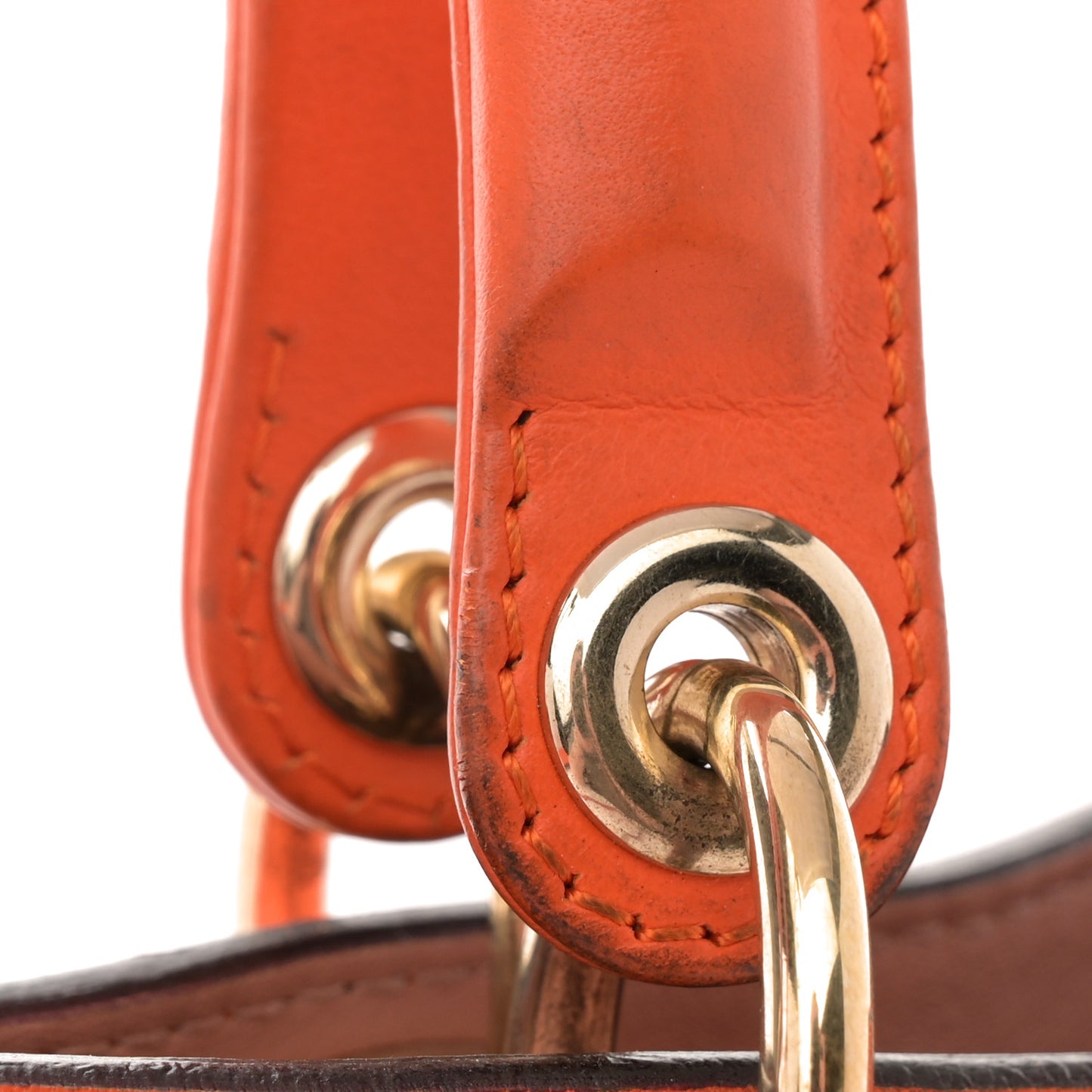 Smooth Calfskin Large Diorissimo Tote Orange