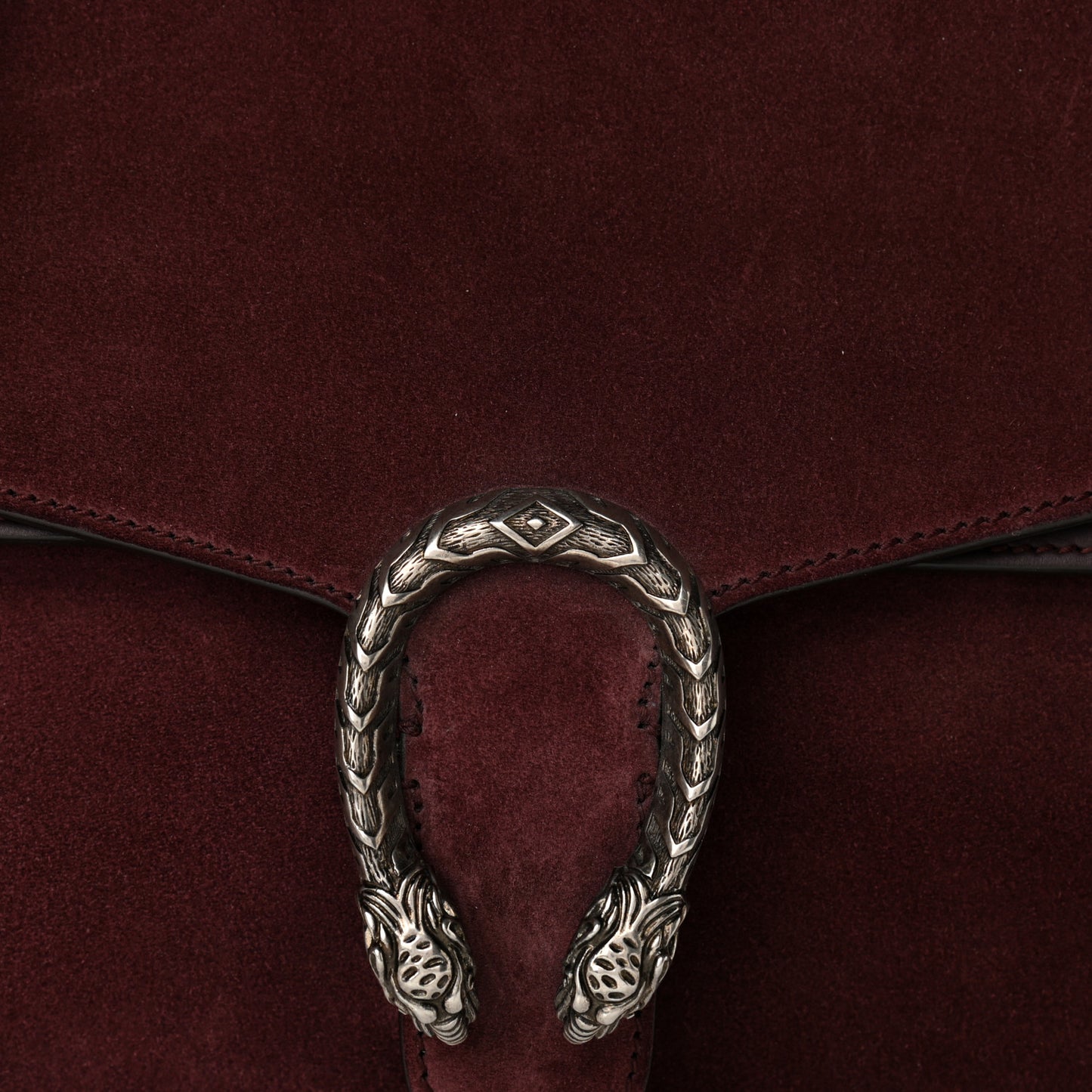 Suede Medium Dionysus Messenger Bag Bordeaux