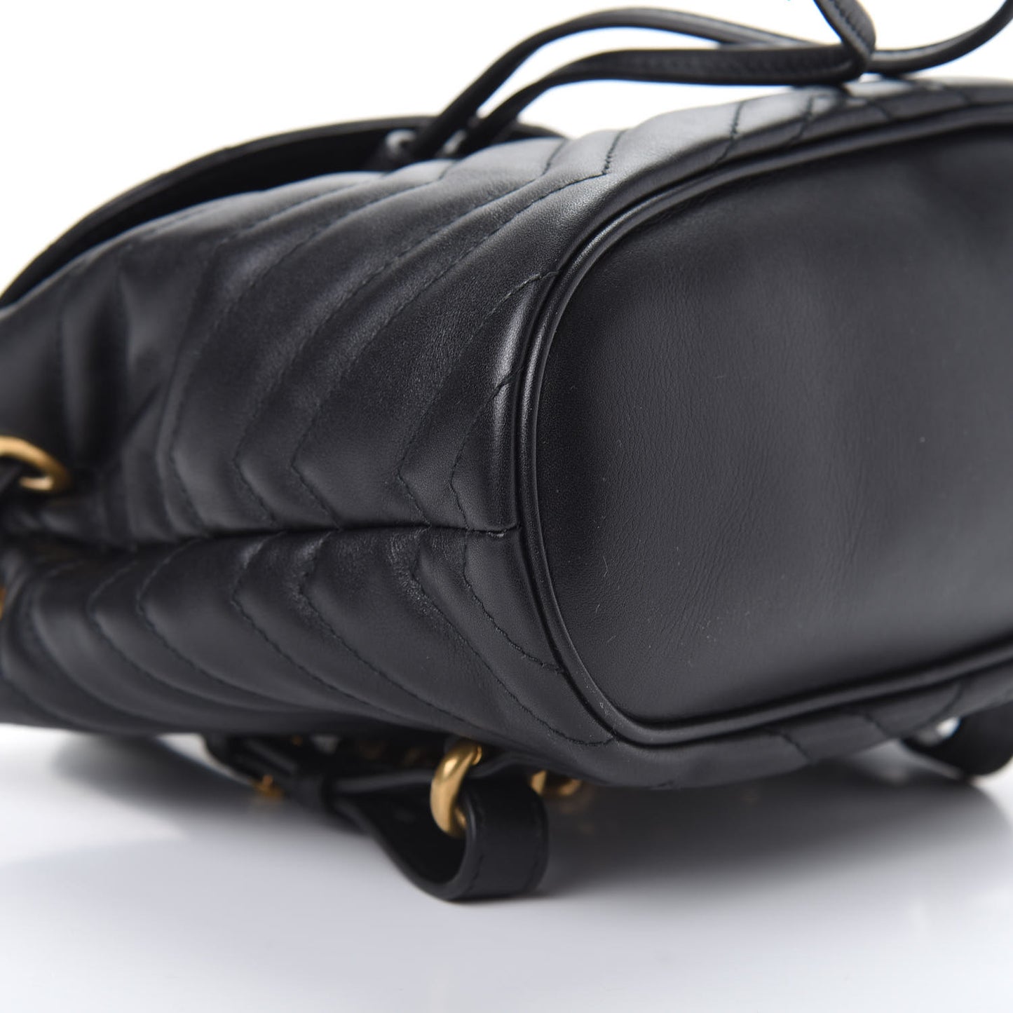 Calfskin Matelasse GG Marmont Flap Backpack Black