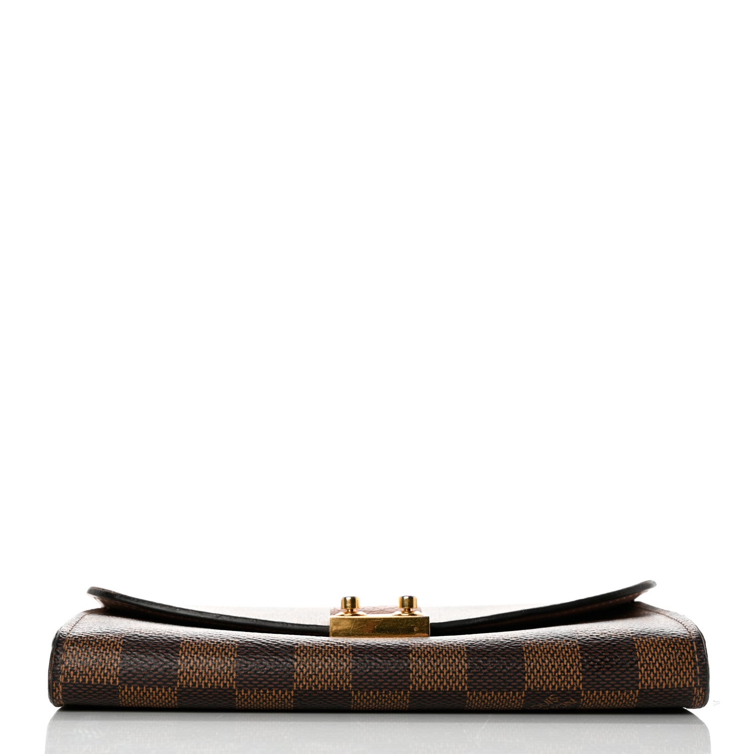 Louis Vuitton Damier Ebene Croisette Chain Wallet Rose Ballerine 10 of 11