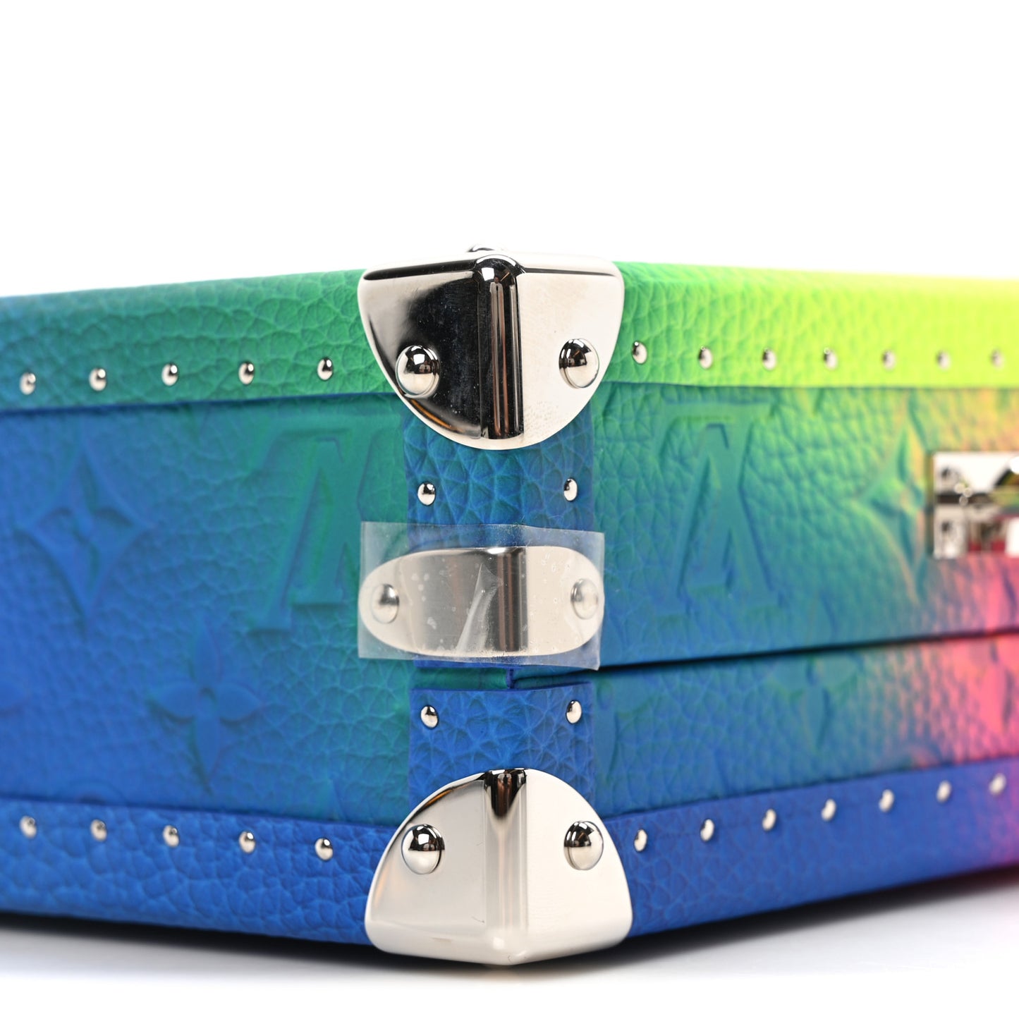 Taurillon Monogram Illusion Clutch Box Multicolor