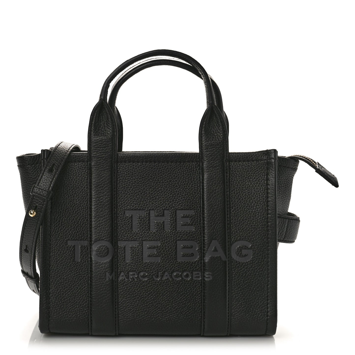 Grained Calfskin Small The Tote Bag Black