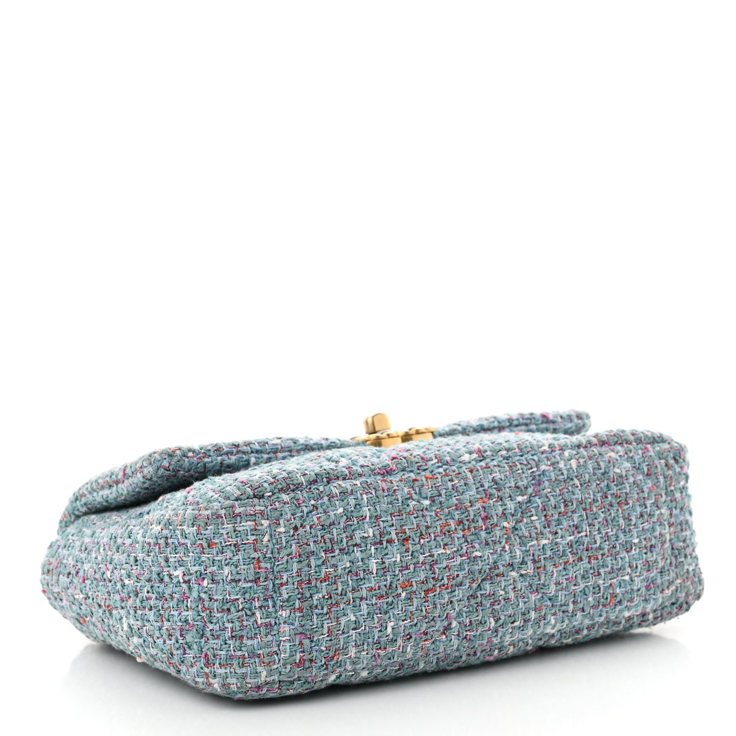 Tweed Quilted Medium Chanel 19 Flap Blue Multicolor