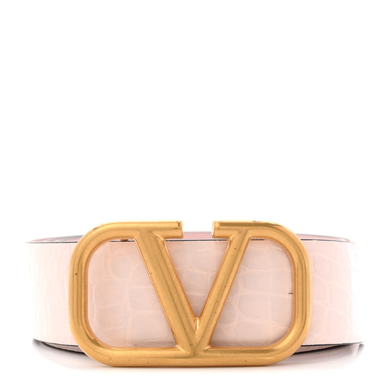 sold france 貝と薔薇とロカイユとロココ的ダストパン＆ブラシセット Valentino Garavani Crocodile Embossed Calfskin VLogo Belt 90 36