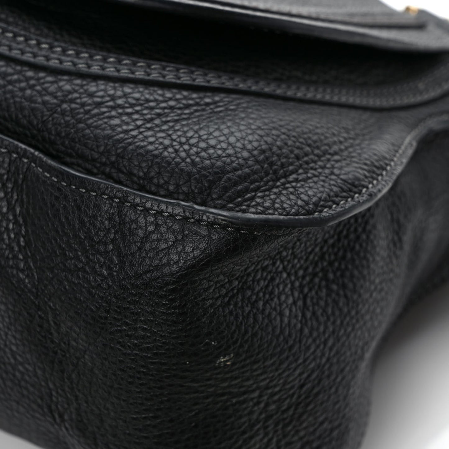 Calfskin Medium Marcie Satchel Black